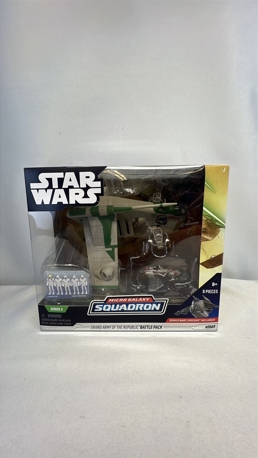 Jazwares Star Wars Micro Galaxy Squadron Grand Army of the Republic Battle Pack (Green) 2023