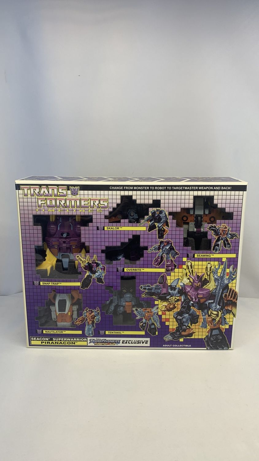 Hasbro Transformers Collectors Club Seacon Superwarrior Piranacon Figures 2008