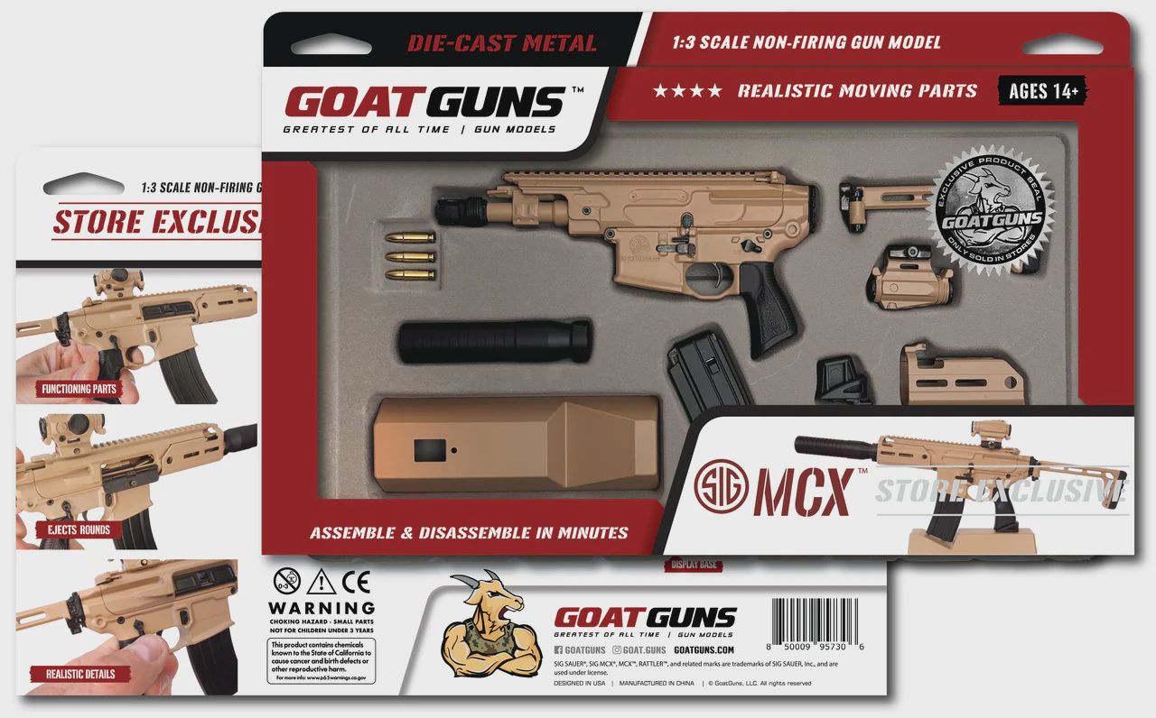 Goat Guns SIG MXC Coyote Store Exclusive 1:3 Scale Miniature Model