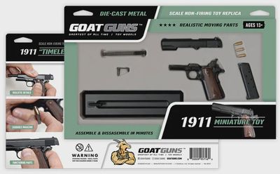 Goat Guns 1911 Hand Gun 1:3 Scale Miniature Model