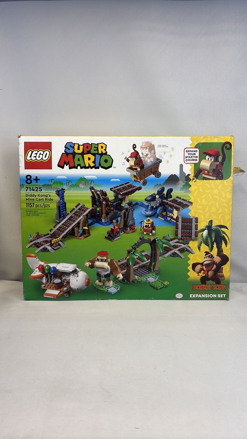 Lego 71425 Diddy Kong’s Mine Cart Ride -open box, sealed bags - complete