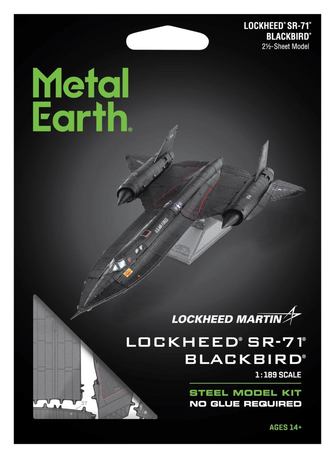 Fascinations Metal Earth Lockheed Martin Lockheed SR-71 Blackbird Model Kit