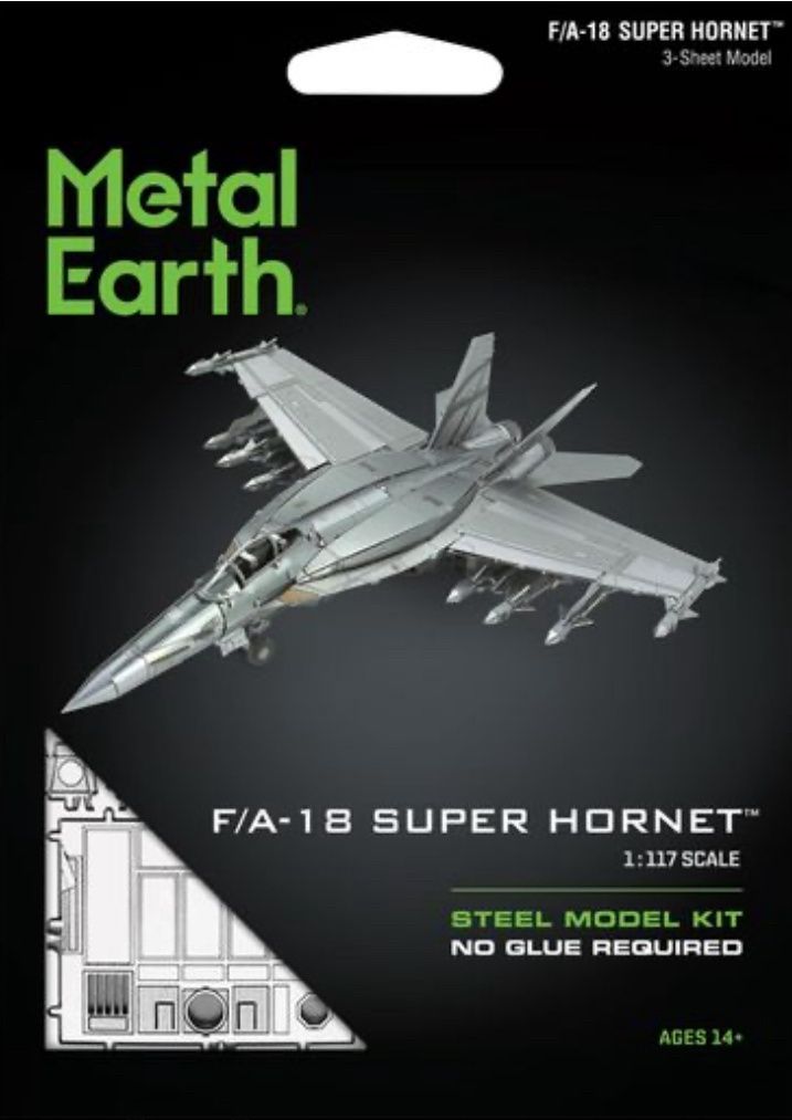 Fascinations Metal Earth F/A-18 Super Hornet Steel Model Kit