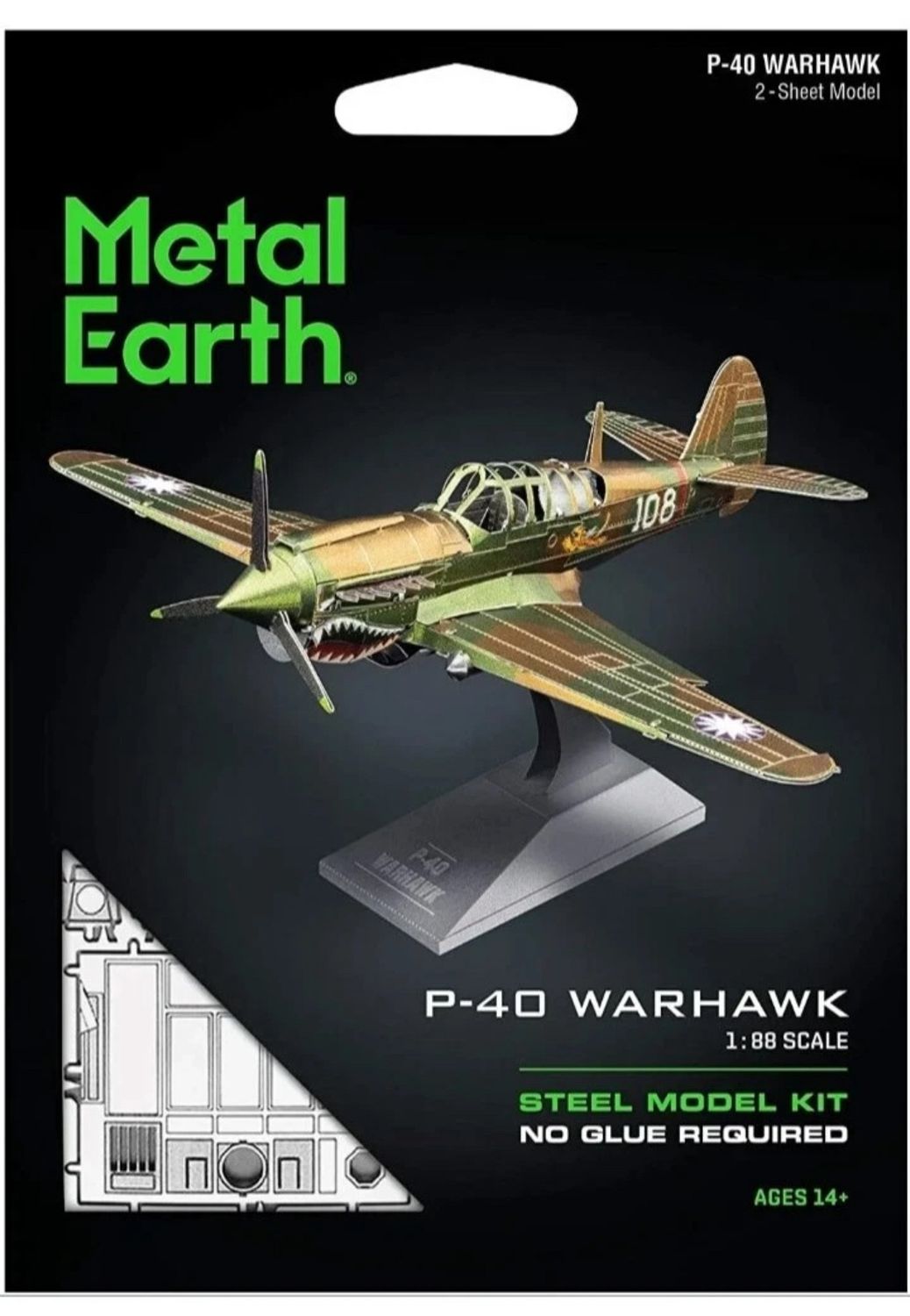 Fascinations P-40 Warhawk Steel Model Kit