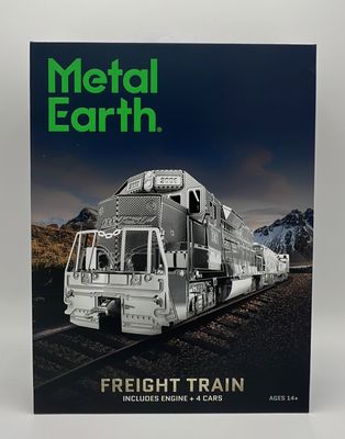 Fascinations Metal Earth Freight Train Steel Model Kit