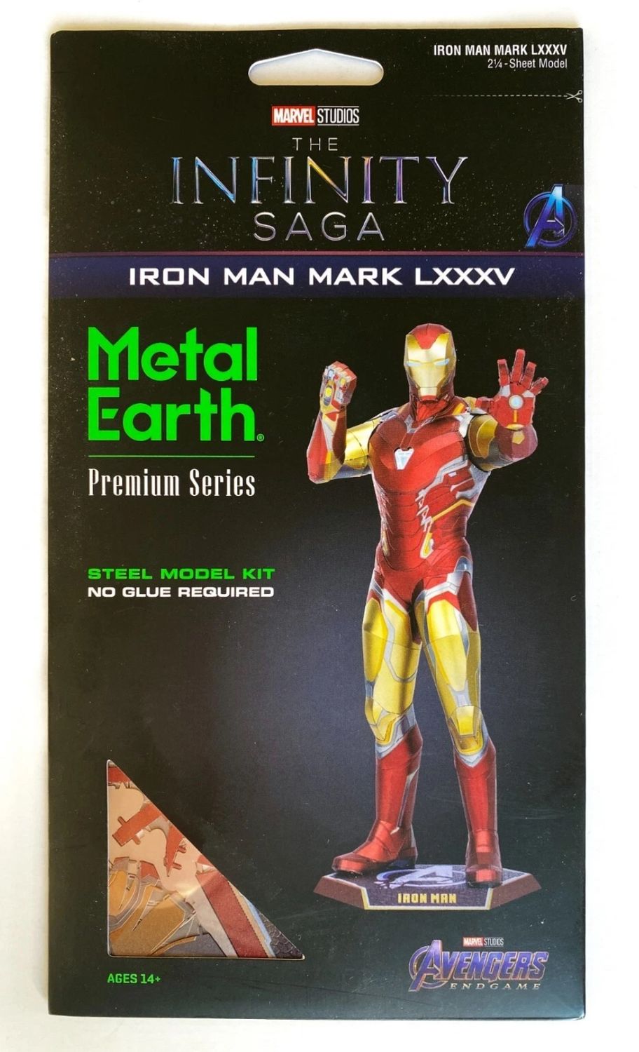 Fascinations Metal Earth Premium Series Marvel The Infinity Saga Iron Man Mark LXXXV Steel Model Kit