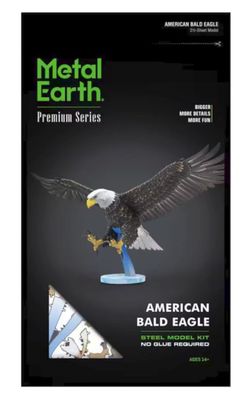 Fascinations Metal Earth Premium Series American Bald Eagle Steel Model Kit