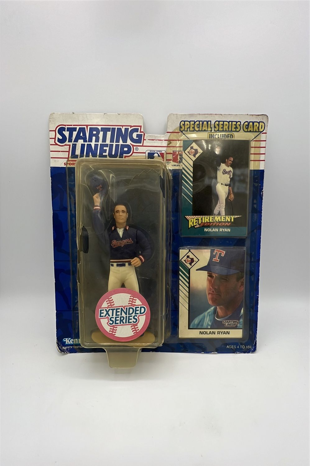 Kenner Starting Lineup Nolan Ryan Rangers Figure with Special Series Card 1993