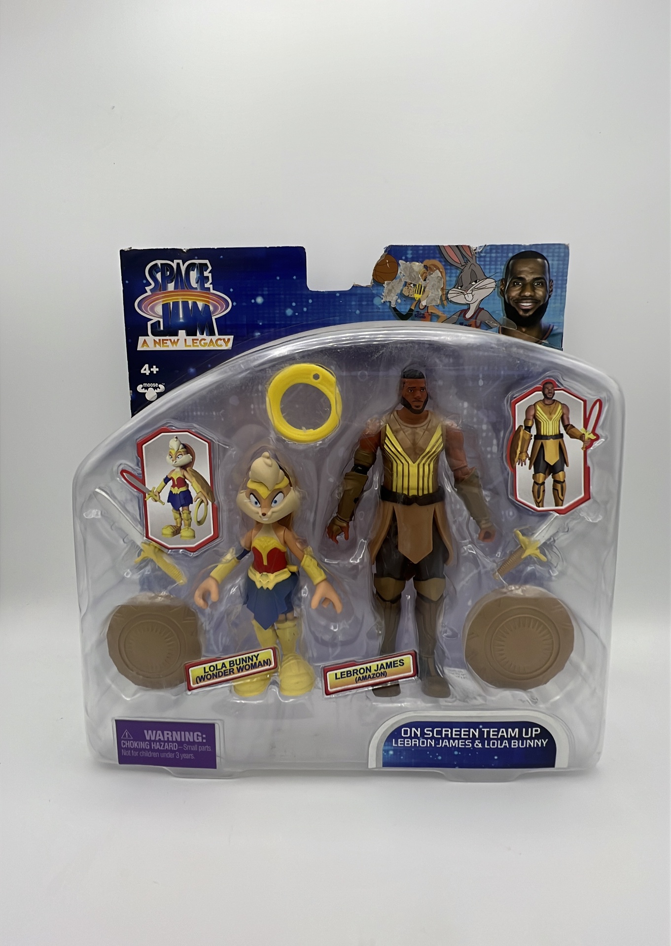 Moose Space Jam On Screen Team Up LeBron James and Lola Bunny Figures