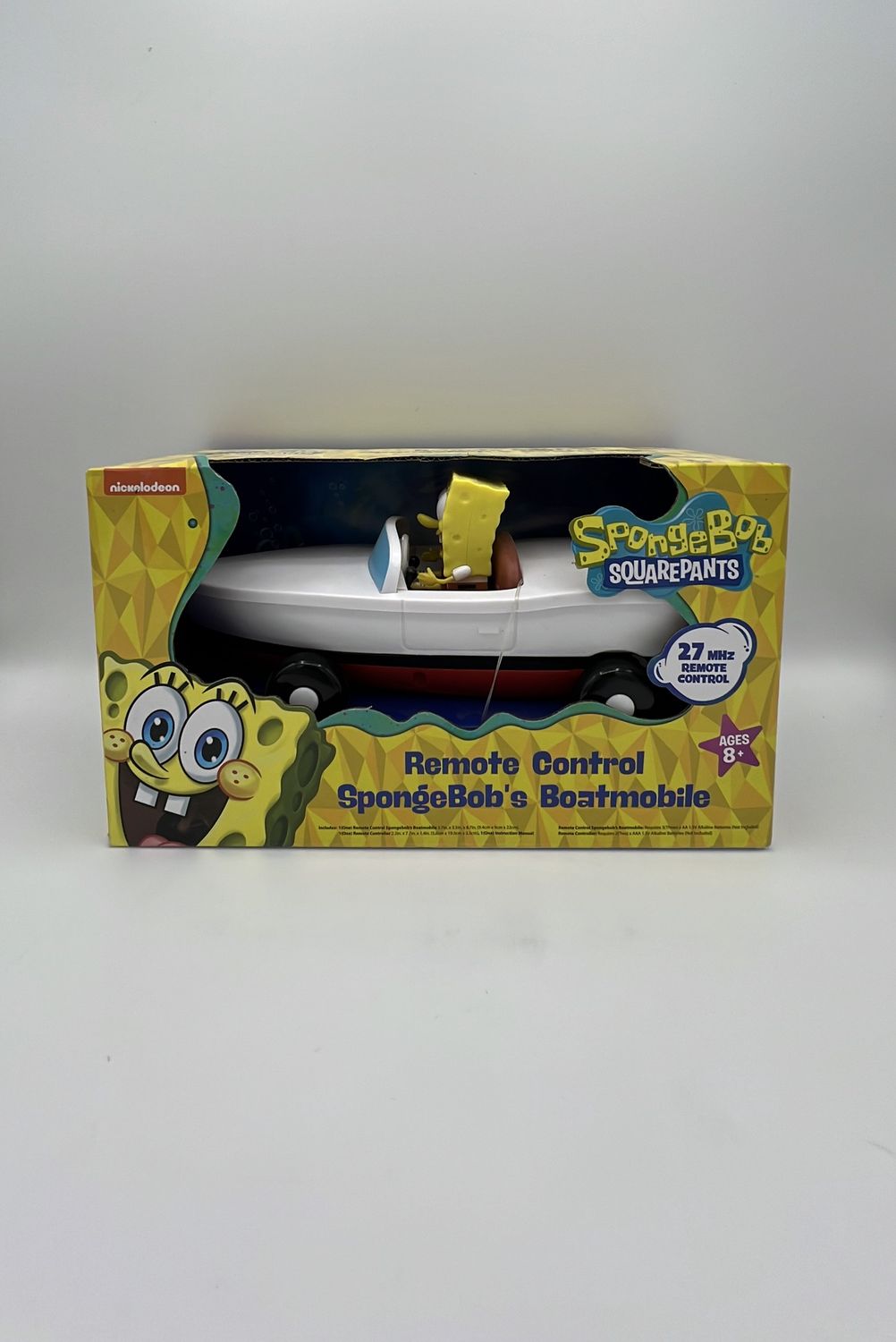 Nickelodeon SpongeBob Squarepants Remote Control Boatmobile 2024