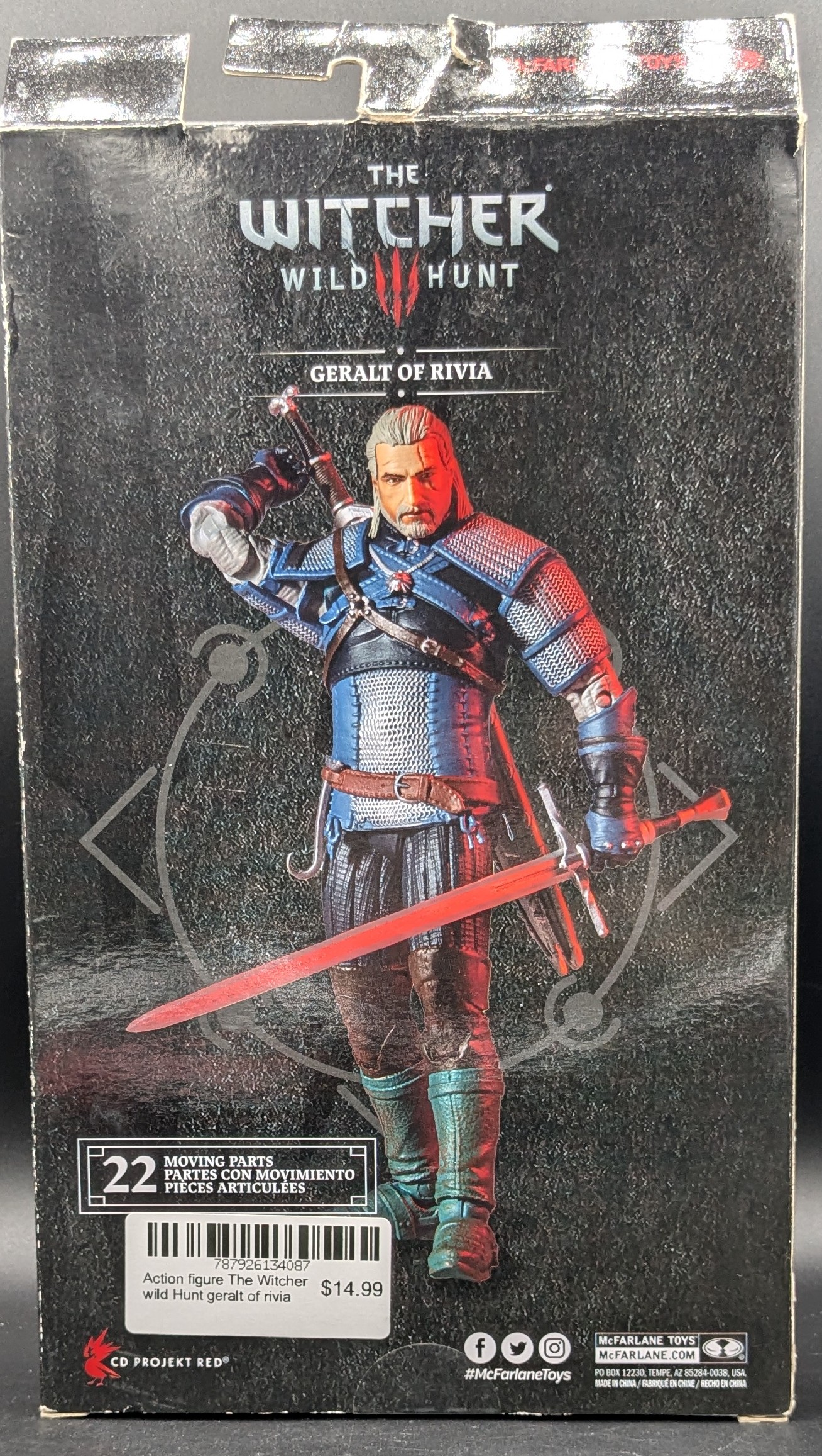 The Witcher wild Hunt geralt of rivia Figure view 3
