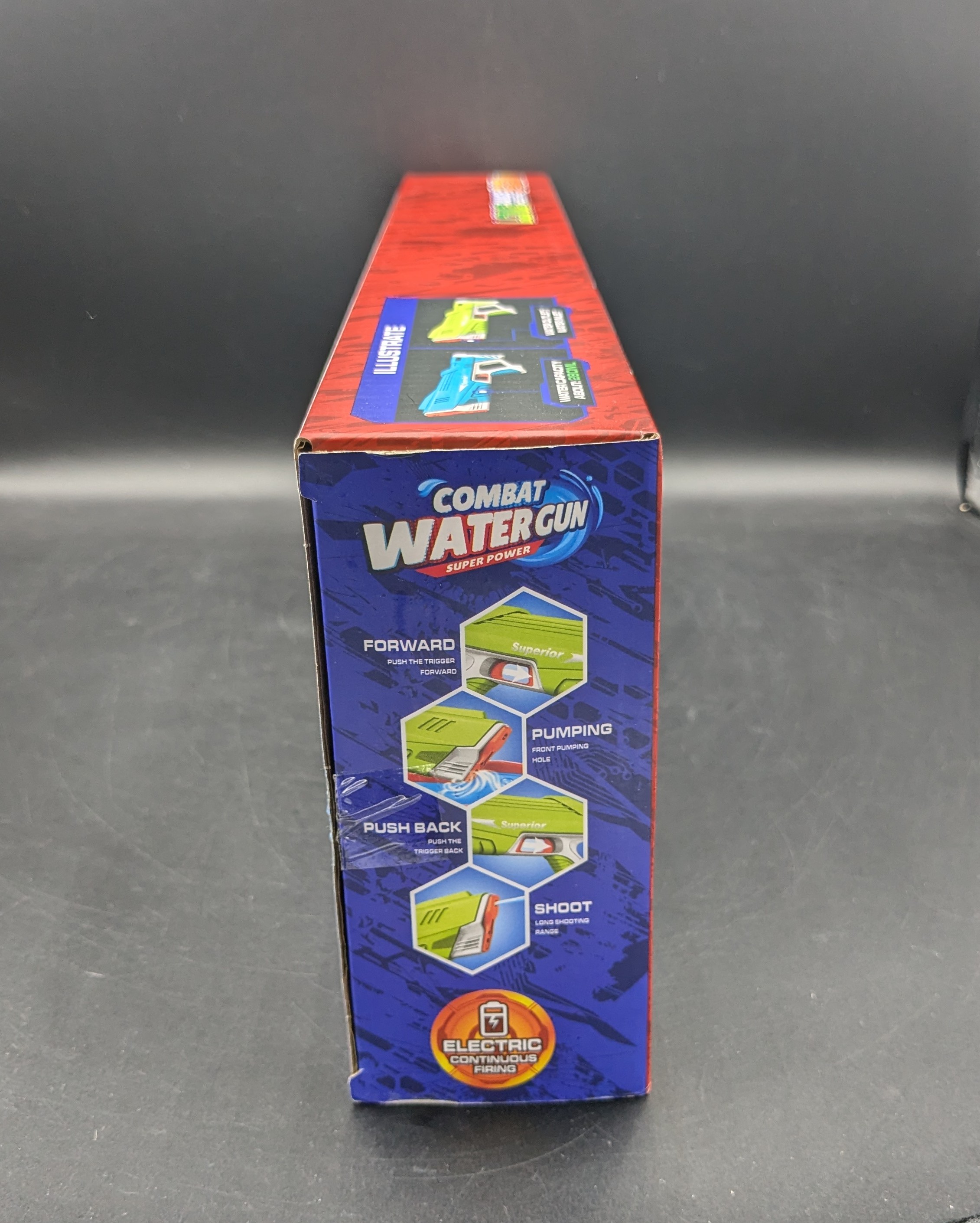 Combat Water Gun Super Power (Blue) view 4