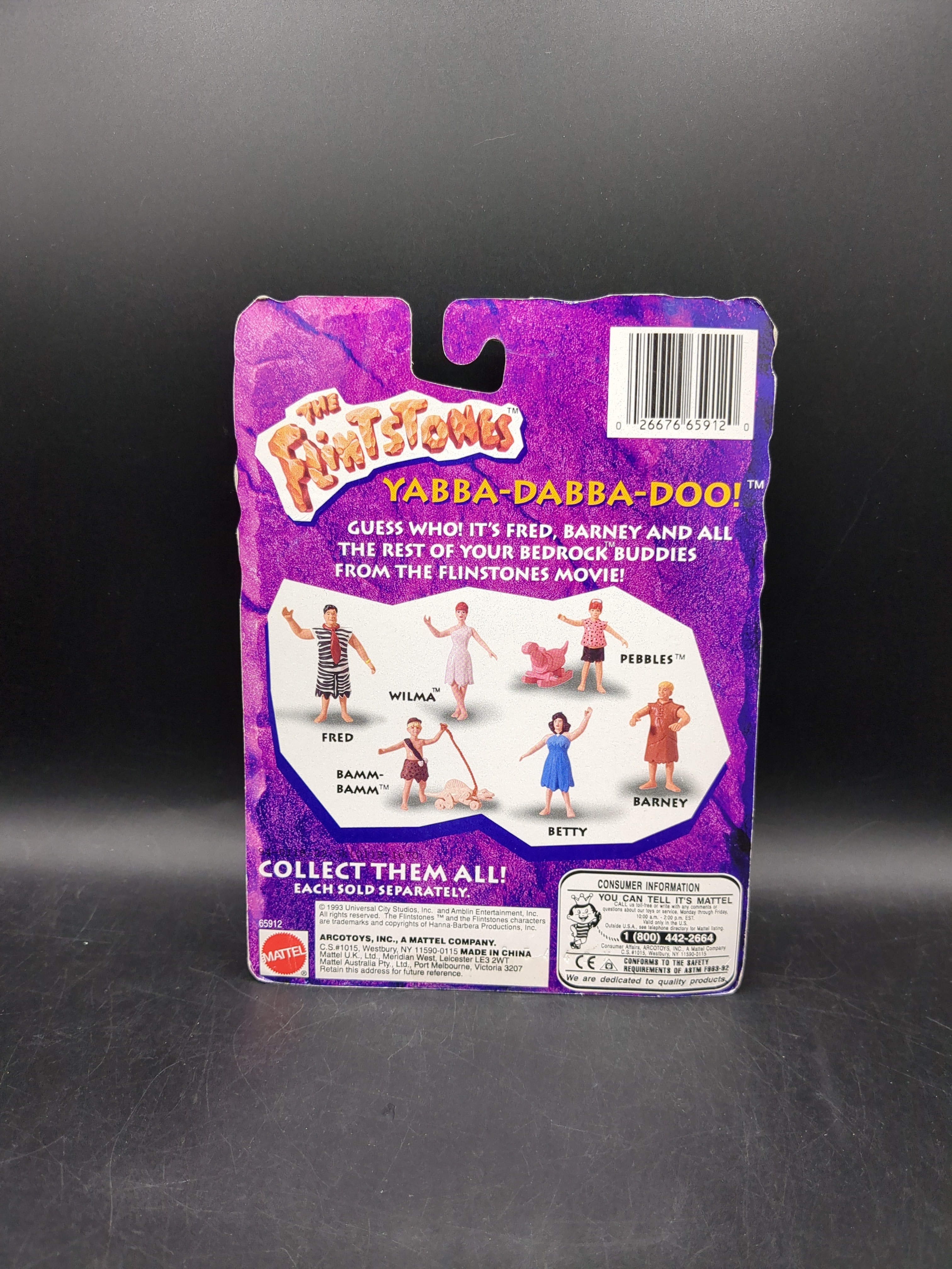 Mattel The Flintstones Bendable Figure 1993 / Barney view 3