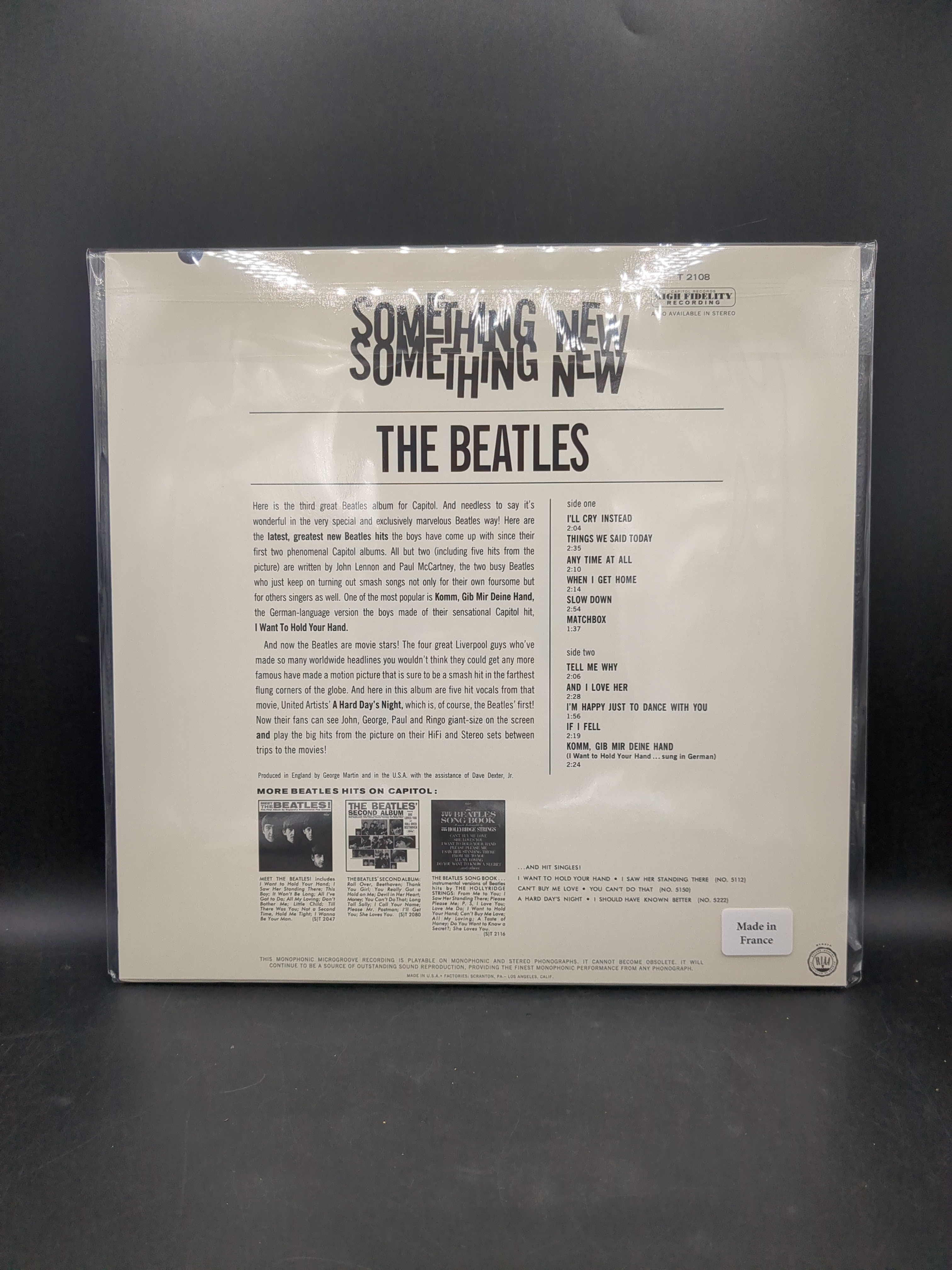 Vinyl Record The Beatles Something New view 2