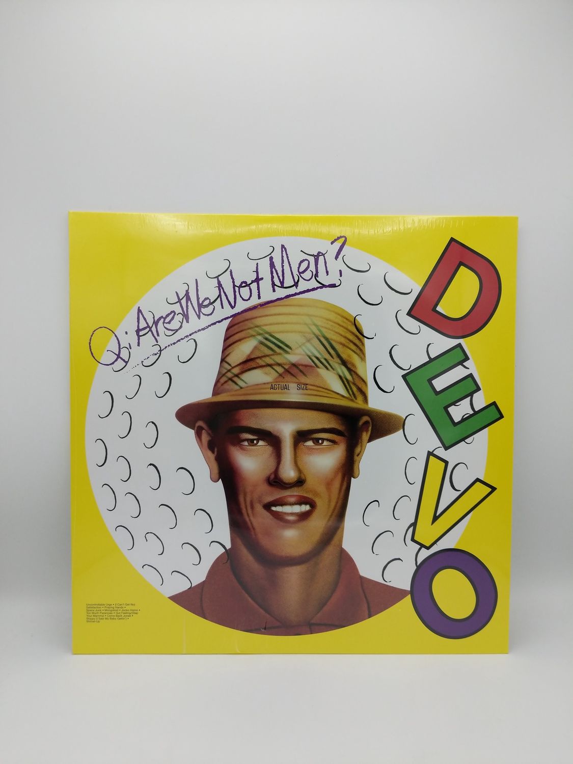 Vinyl Record Q:Are We Not Men? A: We Are Devo By Devo