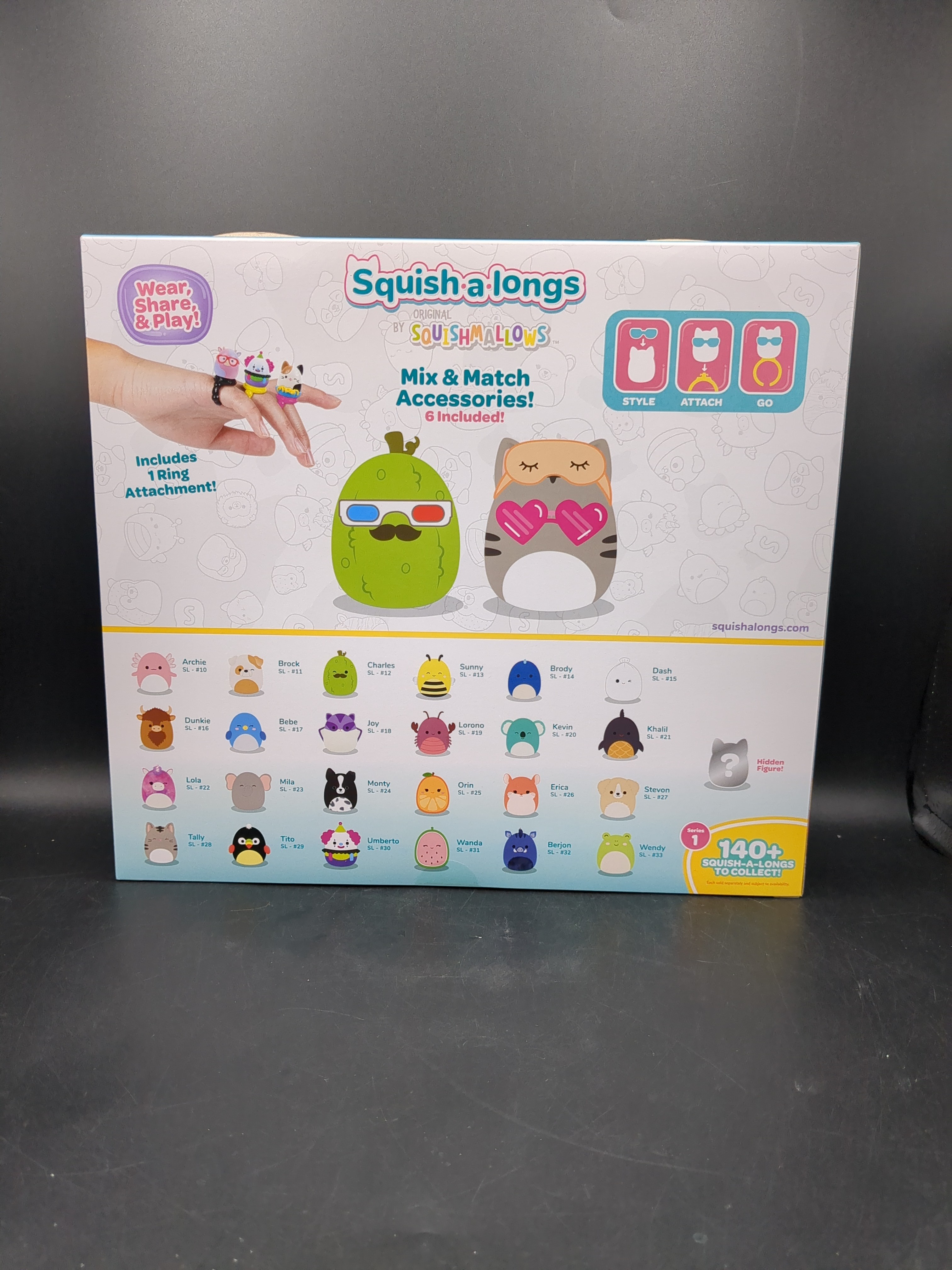 Squish a Longs by Original Squishmallows Series 1 Includes 25 Figures and 1 Ring view 3