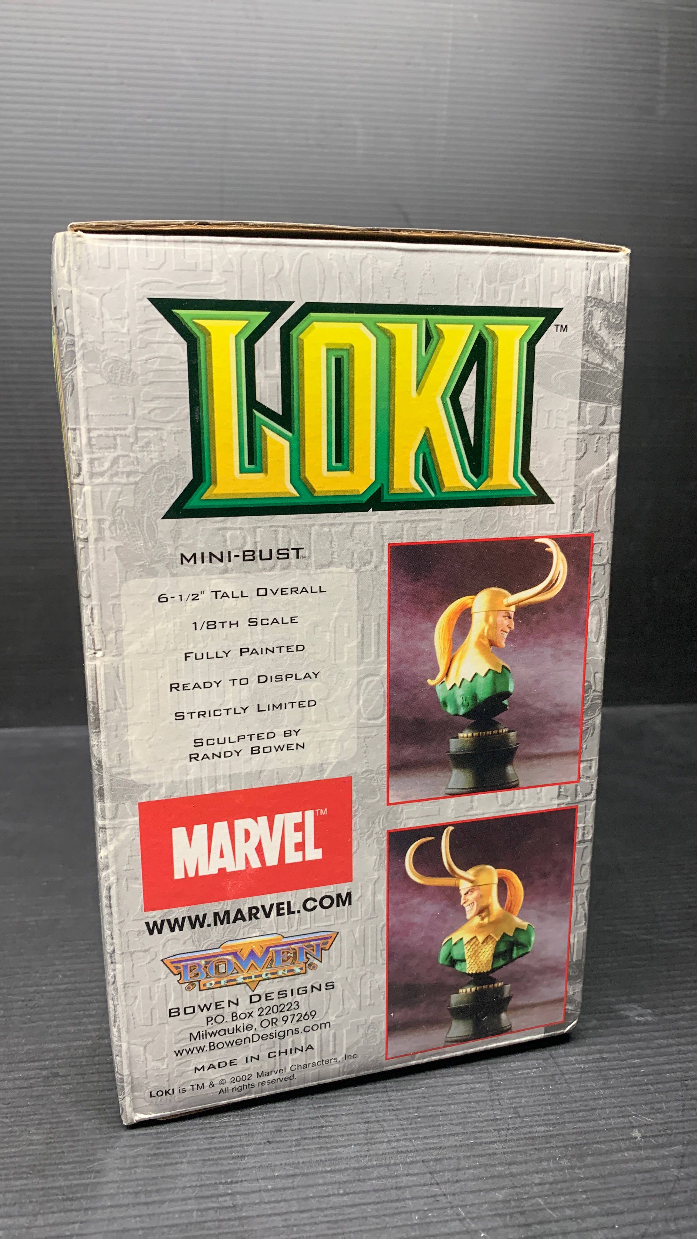 Bowen Designs Marvel Loki Mini-Bust (used) 2002 view 4