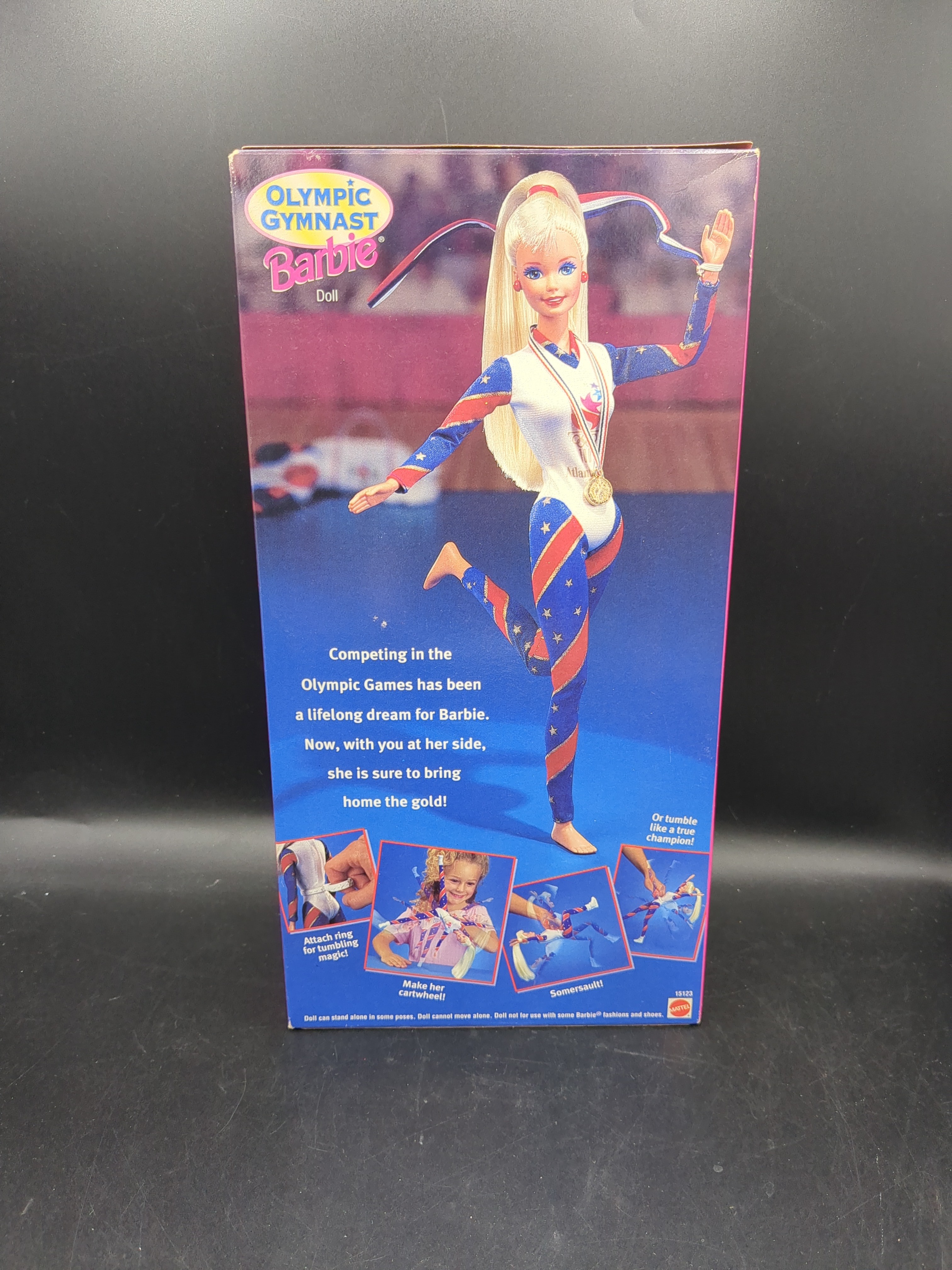 Mattel Olympic Gymnast Barbie 1995 view 3