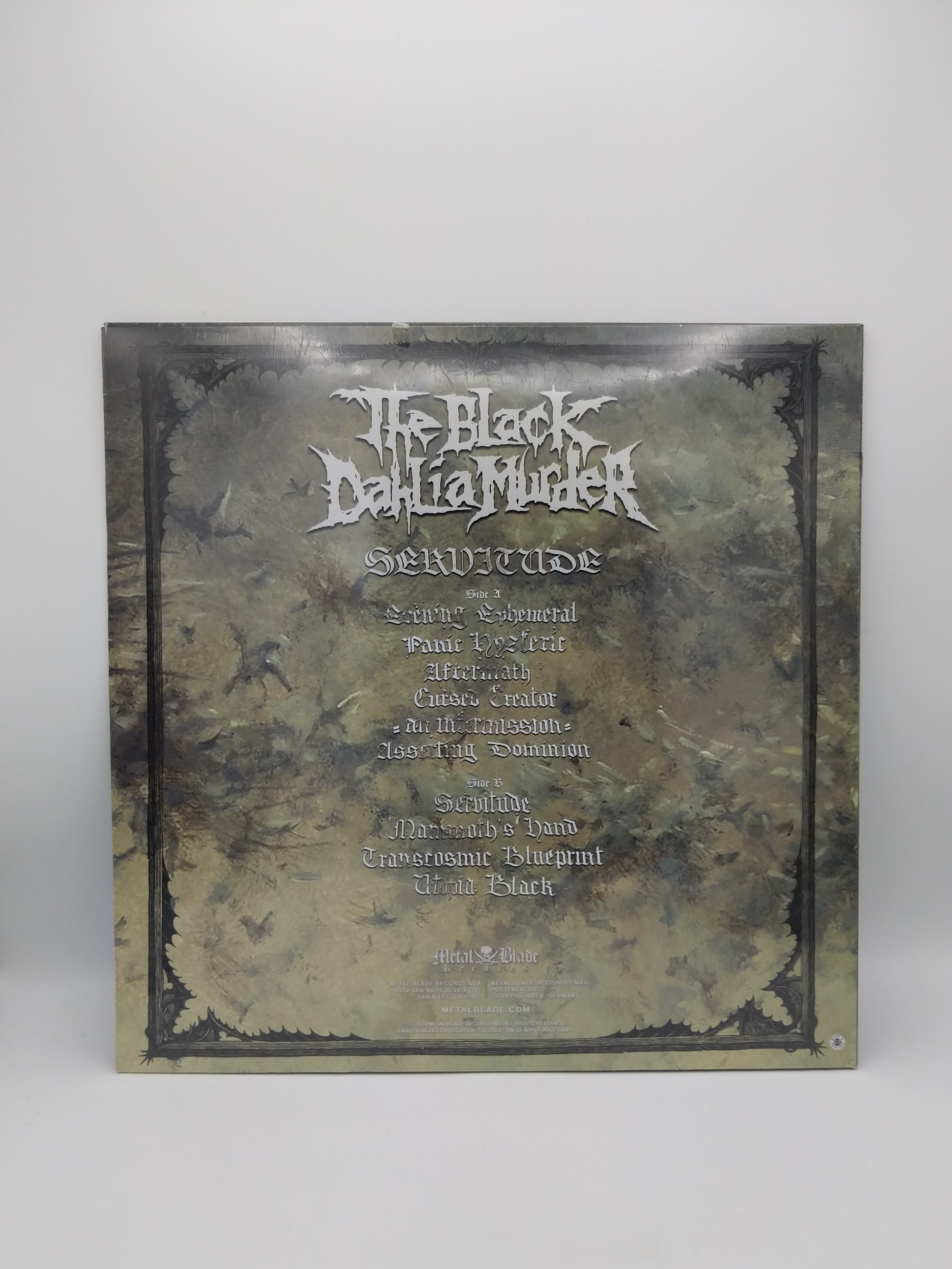 Vinyl Record The Black Dahlia Murder Servitude (Blue Smoke) view 2