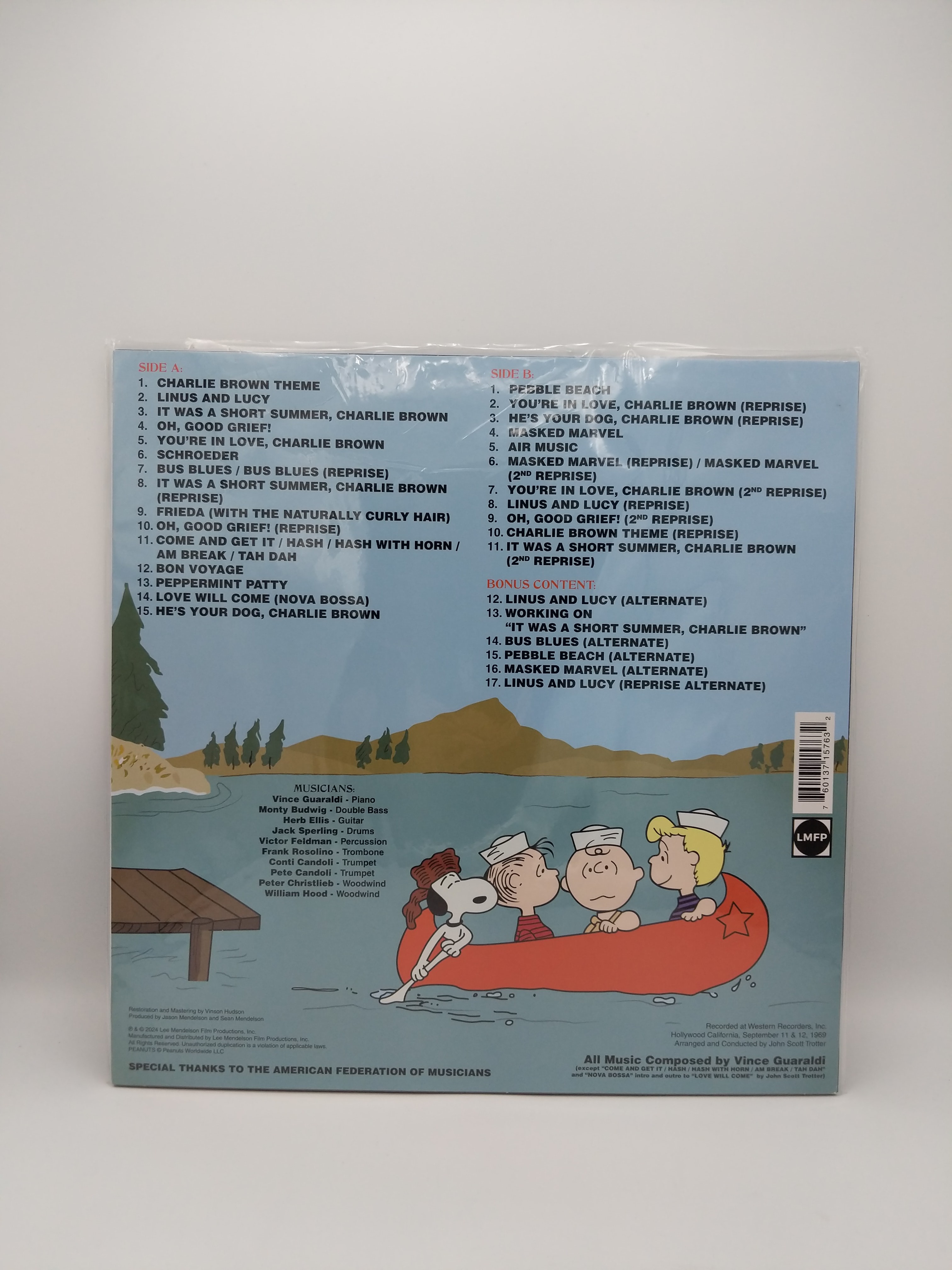 Vinyl Record | Vince Guaraldi | It Was A Short Summer, Charlie Brown Soundtrack view 2