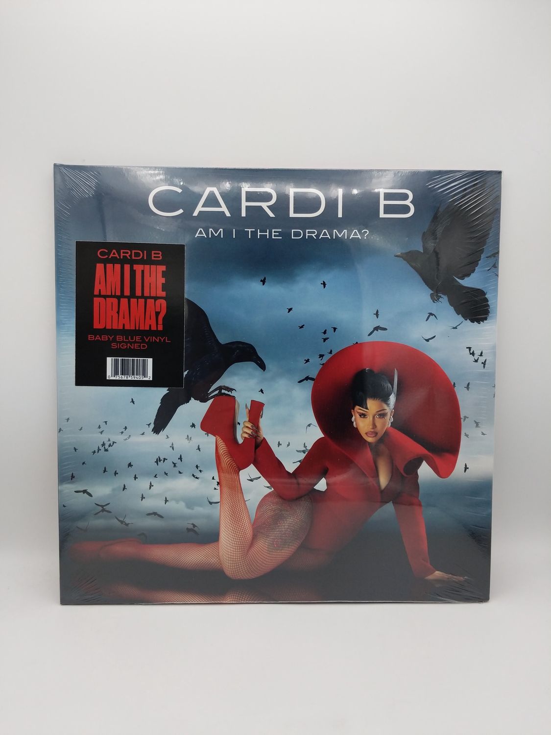 Vinyl Record  Cardi B Am I The Drama? Baby Blue Vinyl Signed