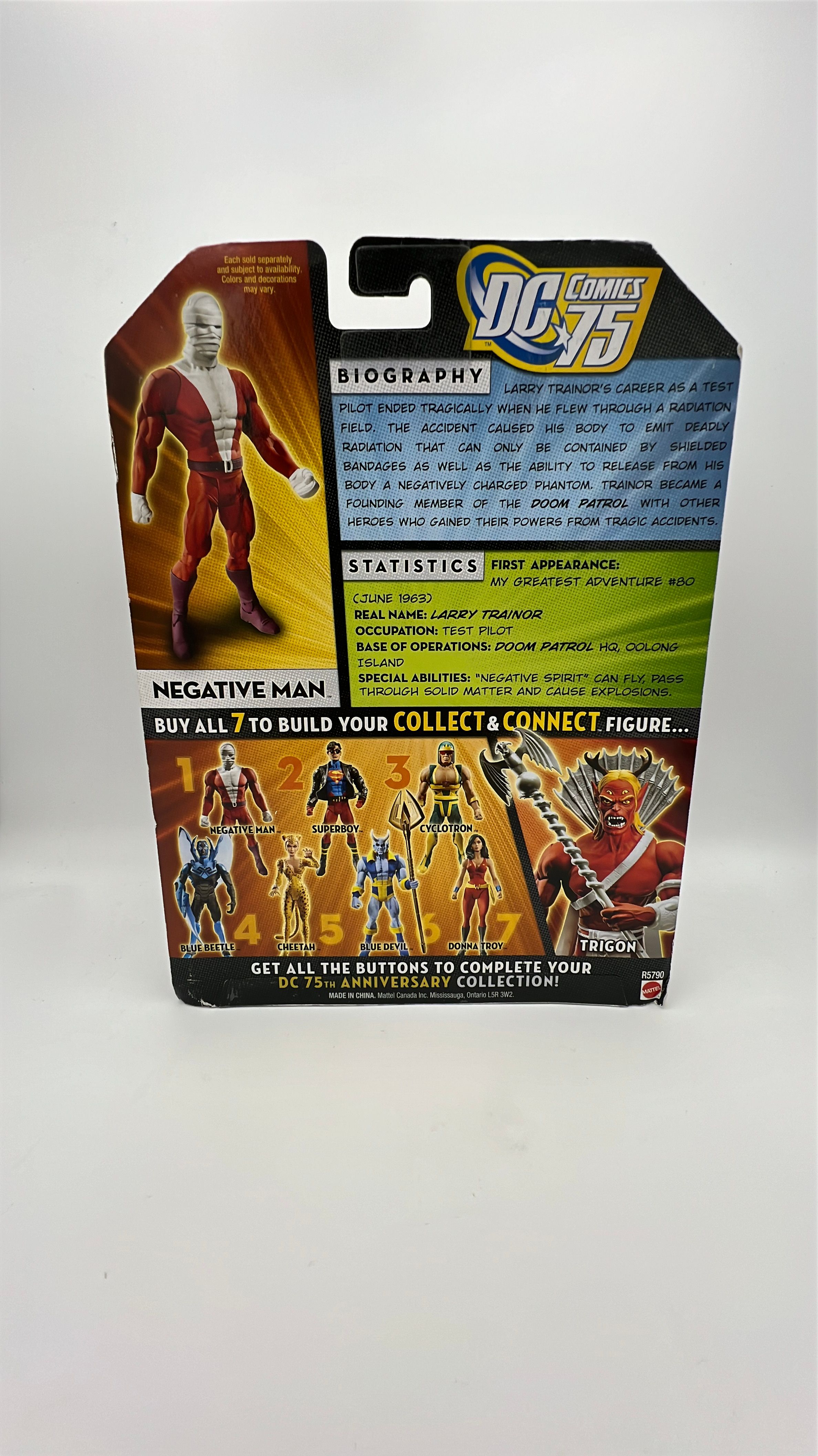 Mattel DC Universe Classics Negative Man with Collector Button Wave 13 Figure 1 2009 view 4