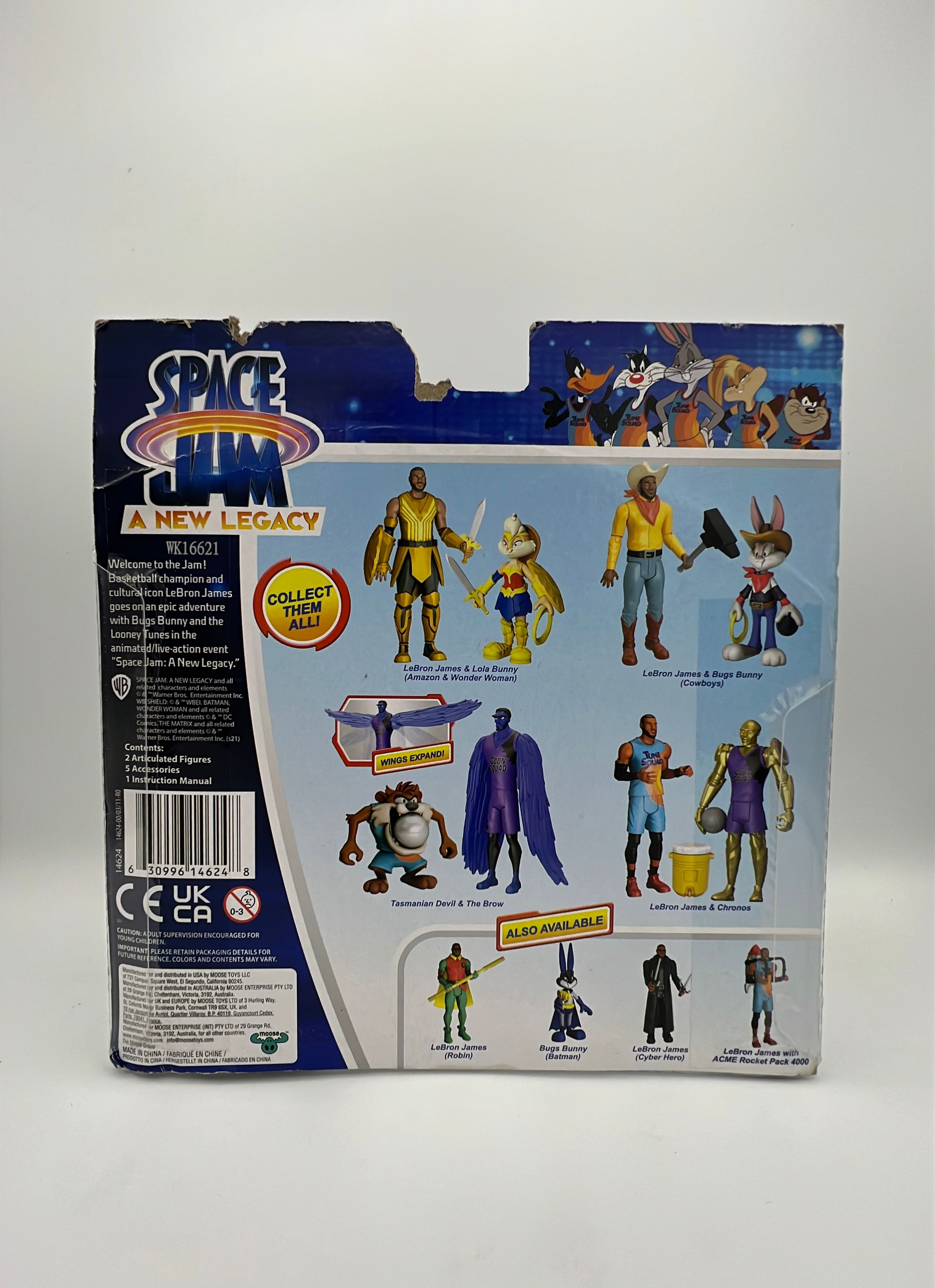Moose Space Jam On Screen Team Up LeBron James and Lola Bunny Figures view 5