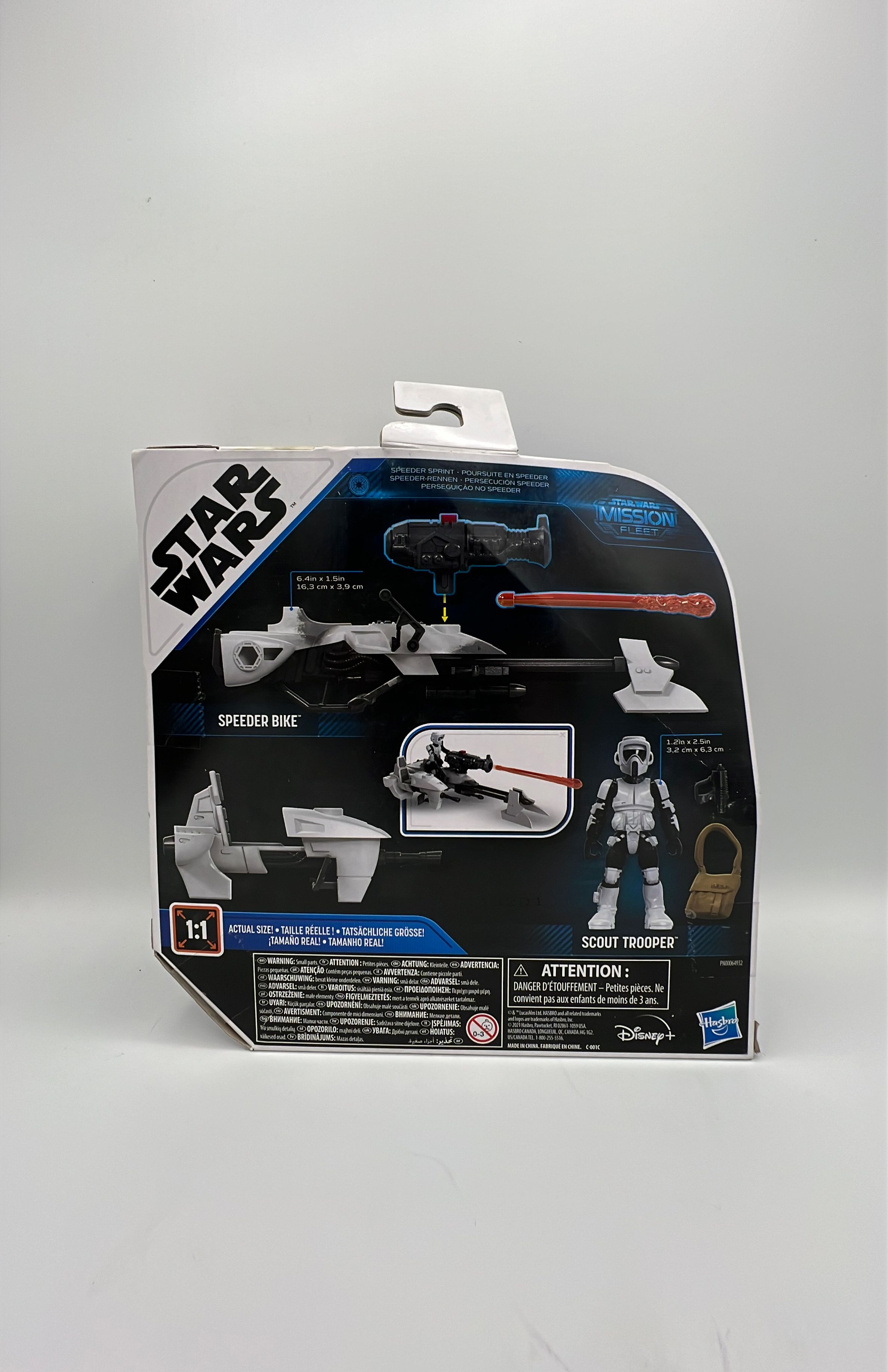 Hasbro Star Wars Mission Fleet Speeder Bike with Scout Trooper Figure 2021 view 4