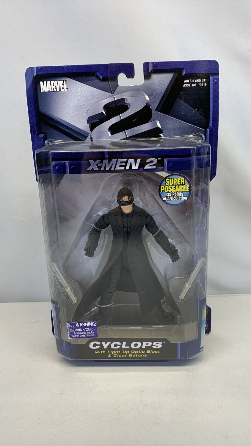 Toybiz X-Men 2 Optic Blast Cyclops Figure 2003