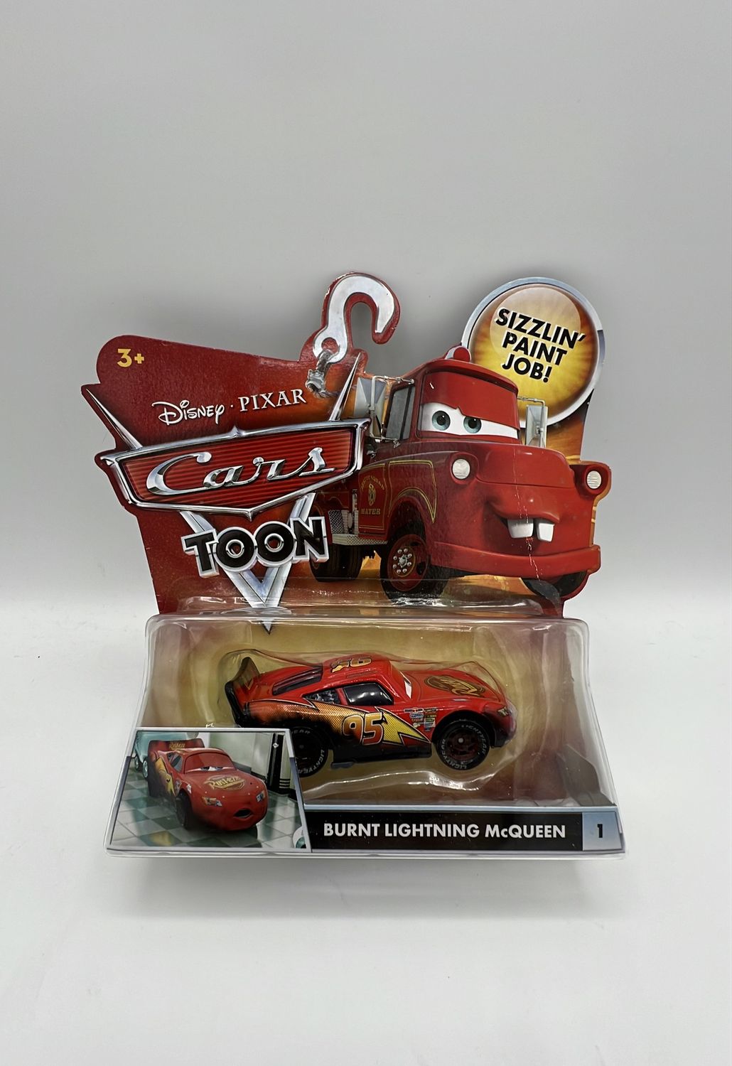 Mattel Disney Pixar Cars Toon Burnt Lightning McQueen #1