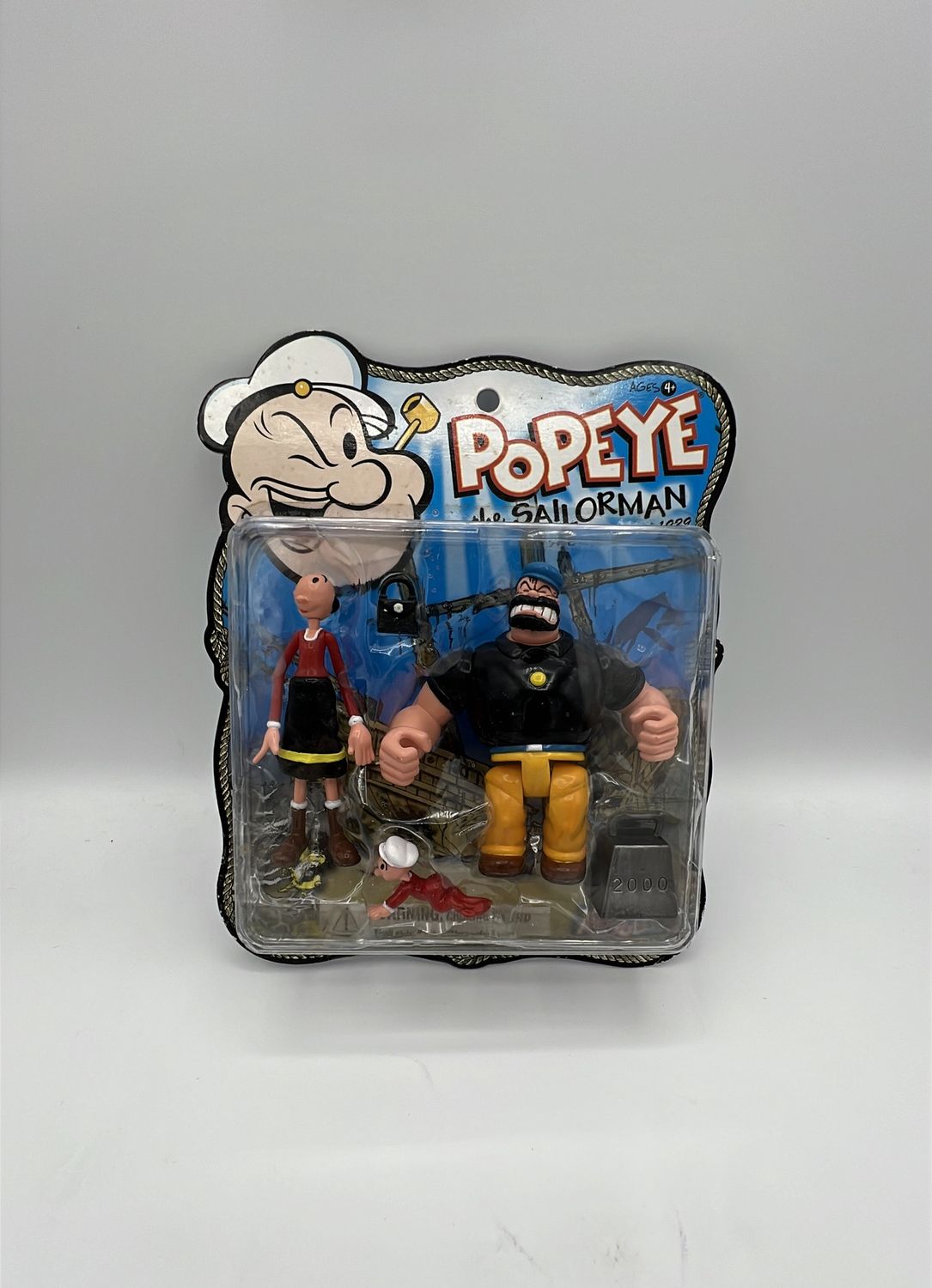 Mezco Popeye the Sailorman Bluto Olive Oyl with Swee’ Pee Figures 2004