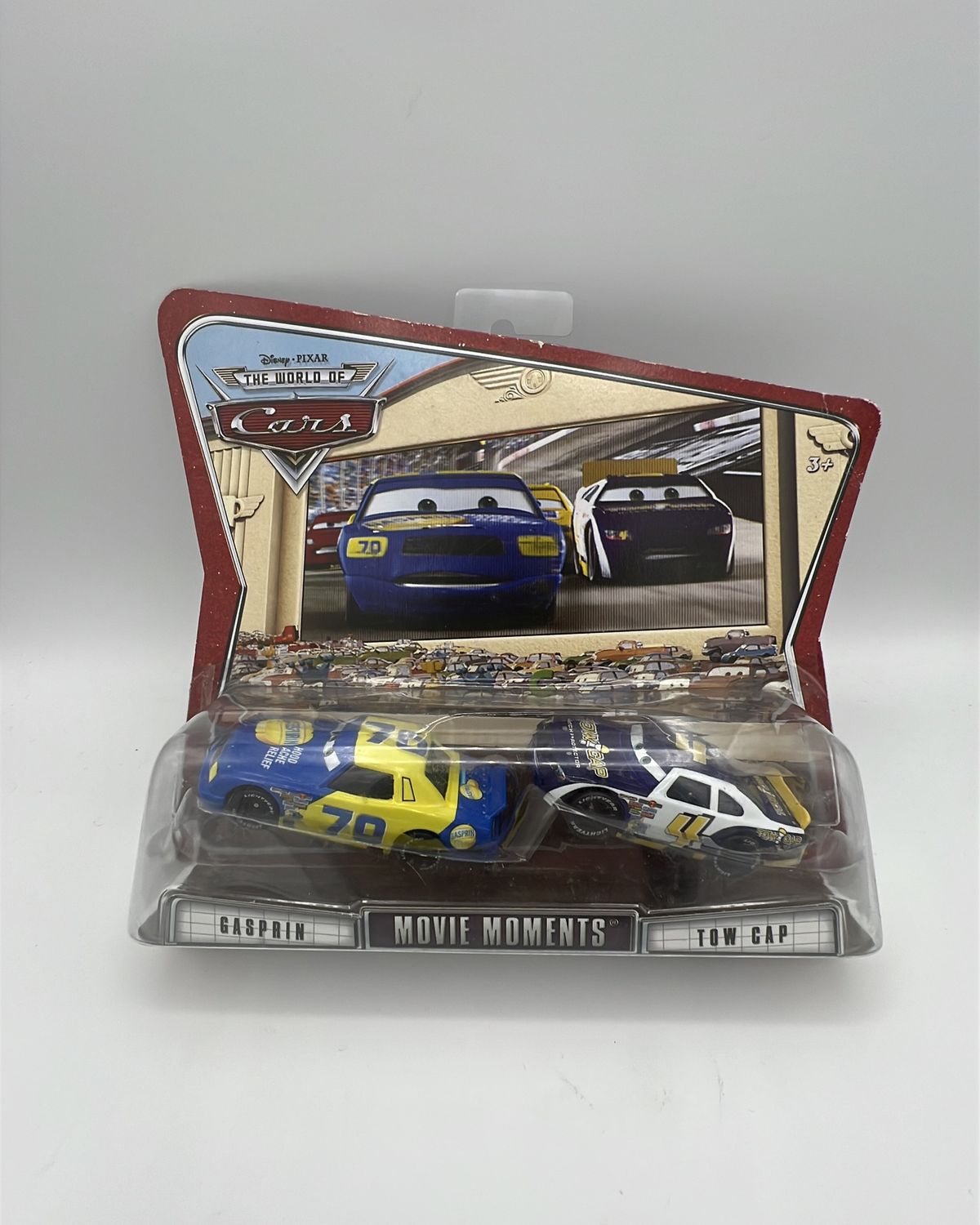 Mattel Disney Pixar The World of Cars Movie Moments Gasprin Tow Cap