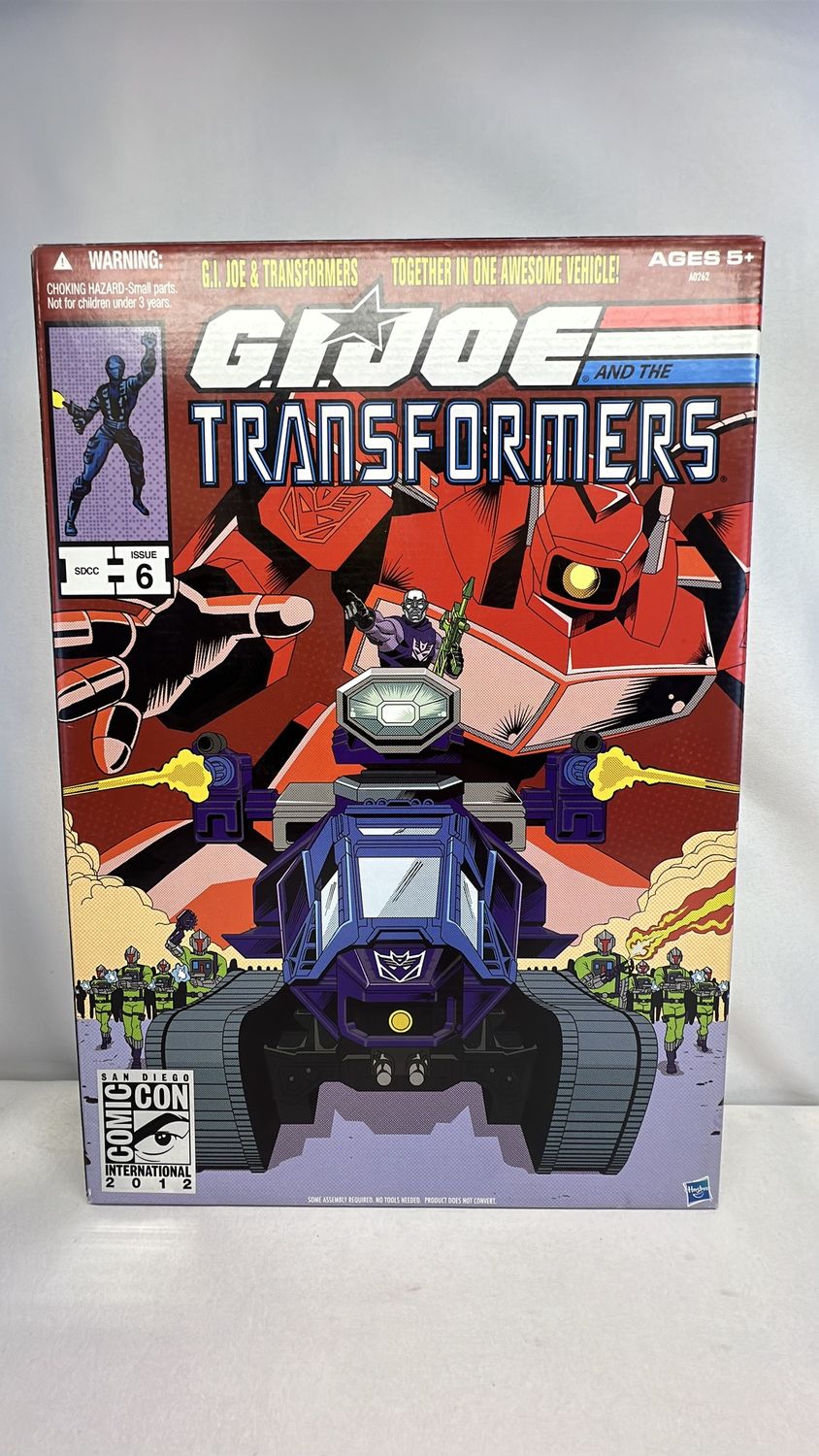Hasbro G.I.Joe Transformers Shockwave H.I.S.S Tank W/ Destro &amp; B.A.T. Figures SDCC 2012