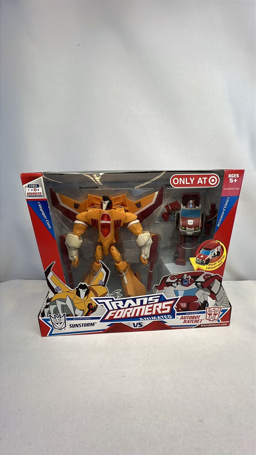 Hasbro Transformers Animated Sunstorm vs. Ratchet Figures 2008