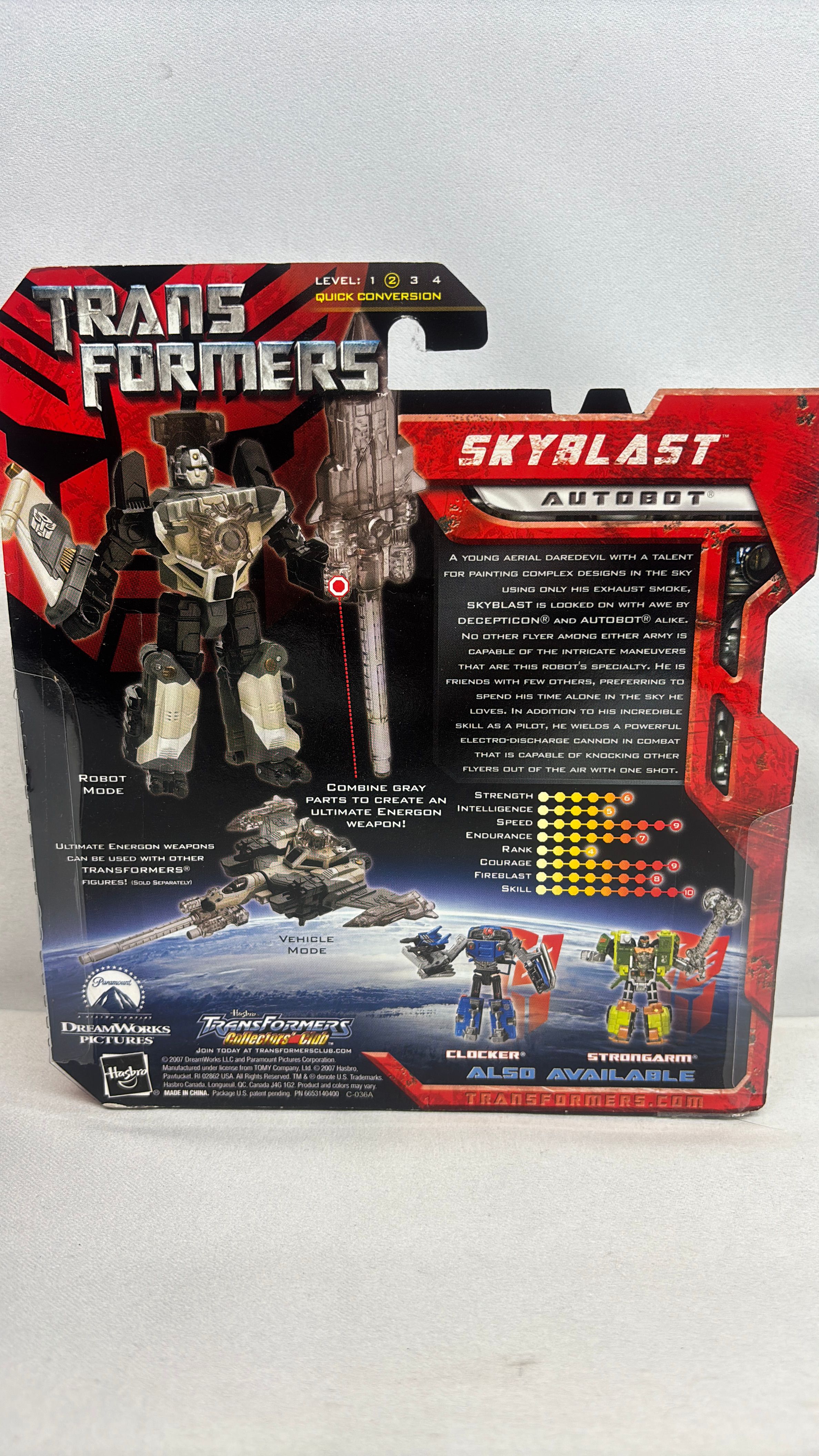 Hasbro Transformers Skyblast Figure 2007 view 2