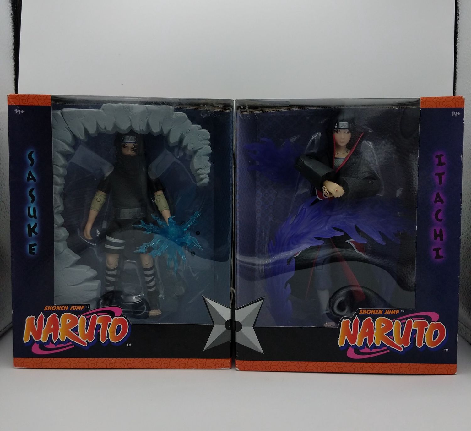 Mattel Shohen Jump's Naruto Sasuke Itachi Set of 2 Figures 2007