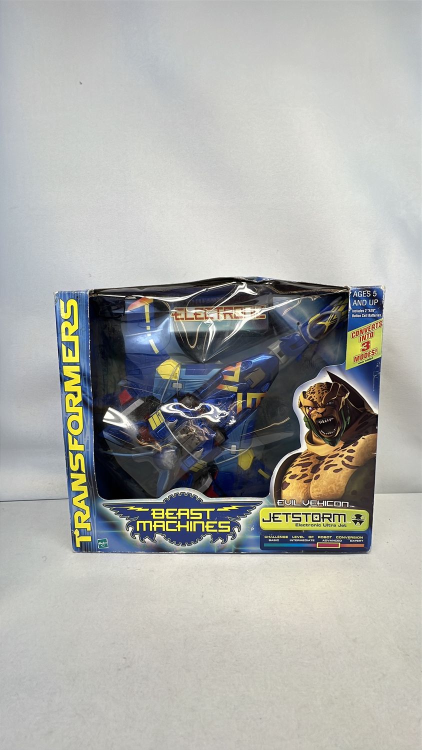 Hasbro Transformers Beast Machines Jetstorm Figure 2000 Damaged Box 