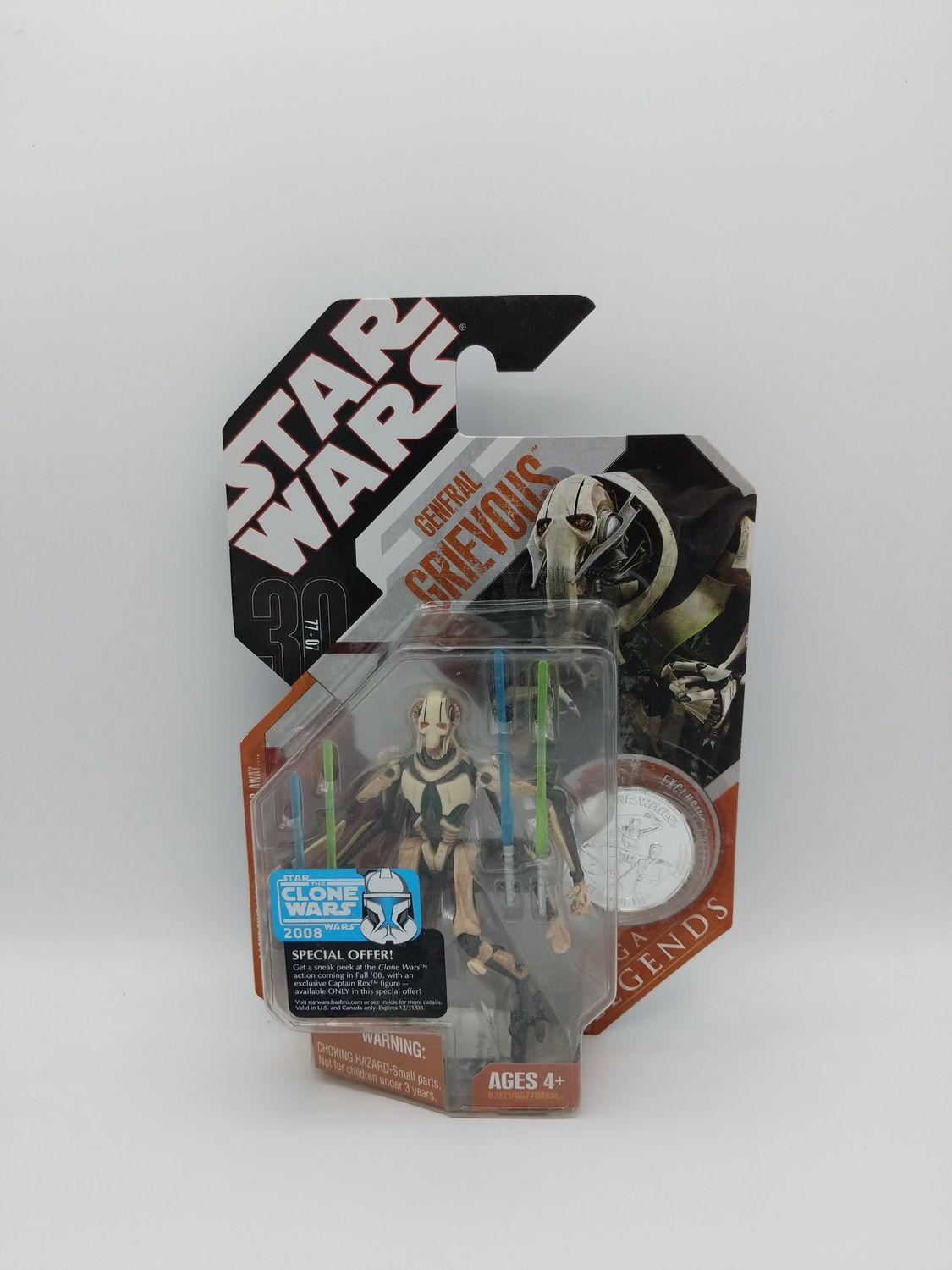 Hasbro Star Wars General Grievous Figure with Exclusive Collector Coin  2007