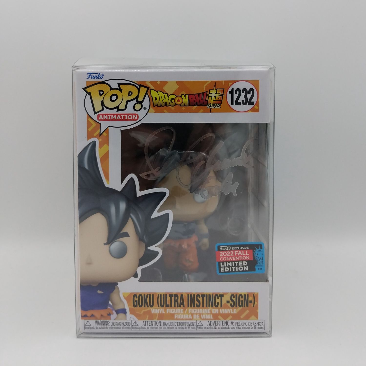 Funko Pop Dragon Ball 1232 Goku (Ultra Instinct -Sign-) Signed
