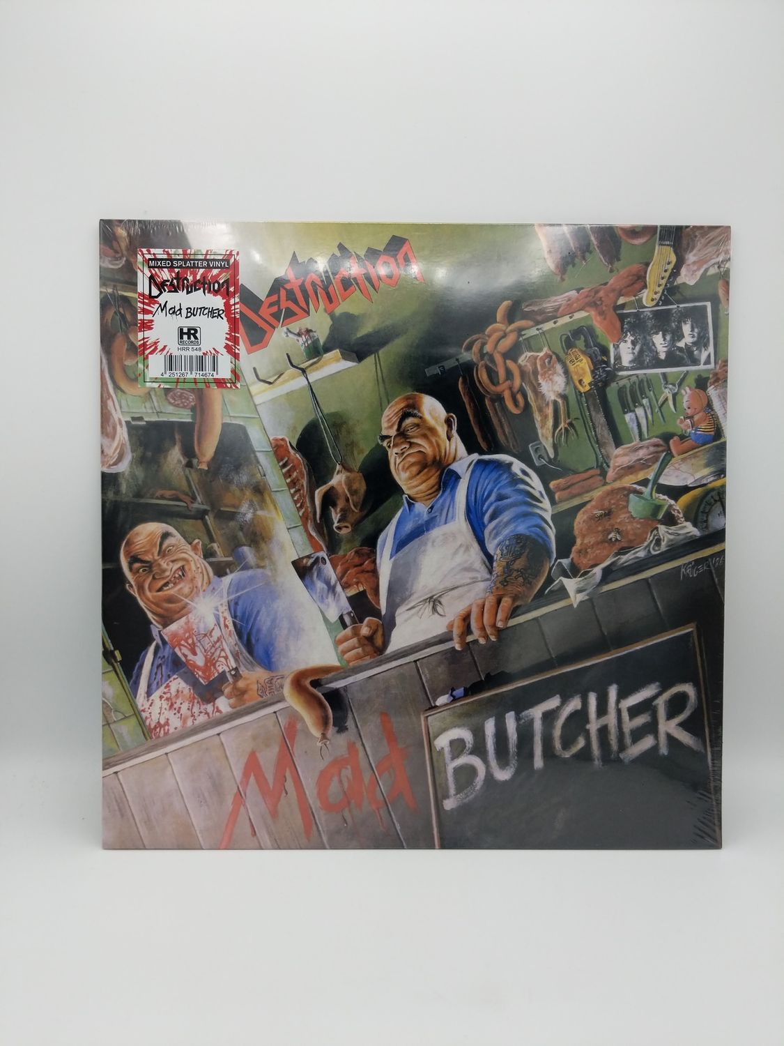 Vinyl Record Destruction Mad Butcher Mixed Splatter Vinyl
