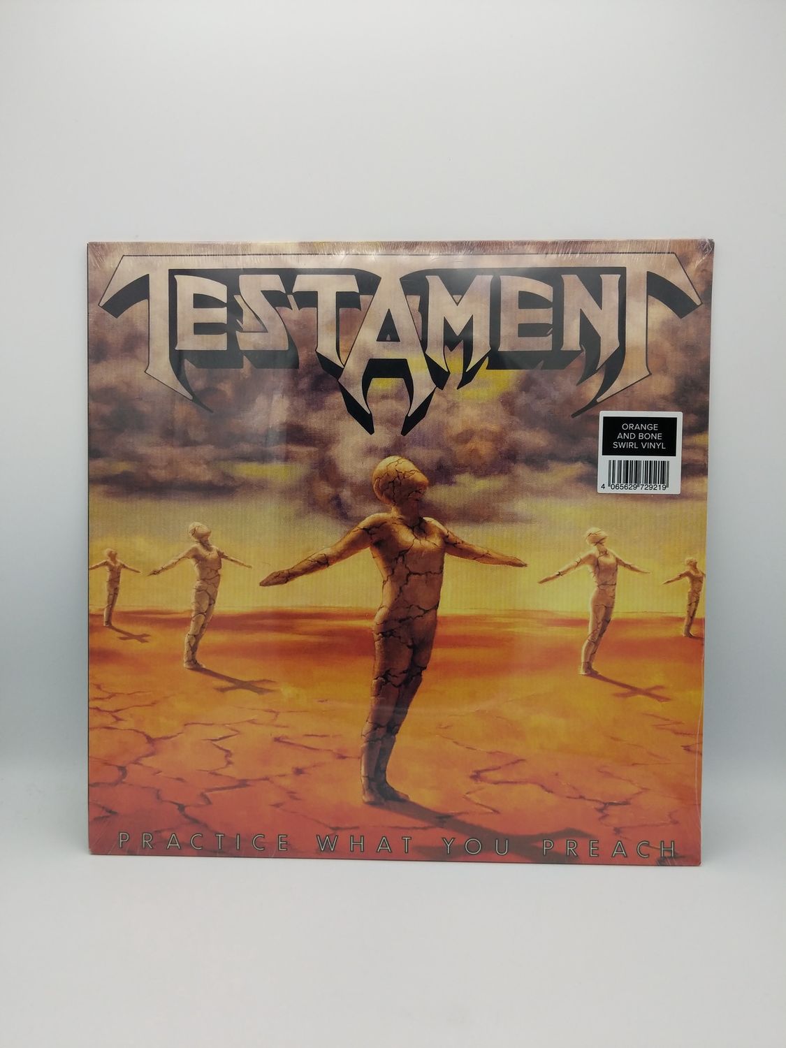 Vinyl Record | Testament | Practice What You Preach Orange and Bone Swirl Vinyl