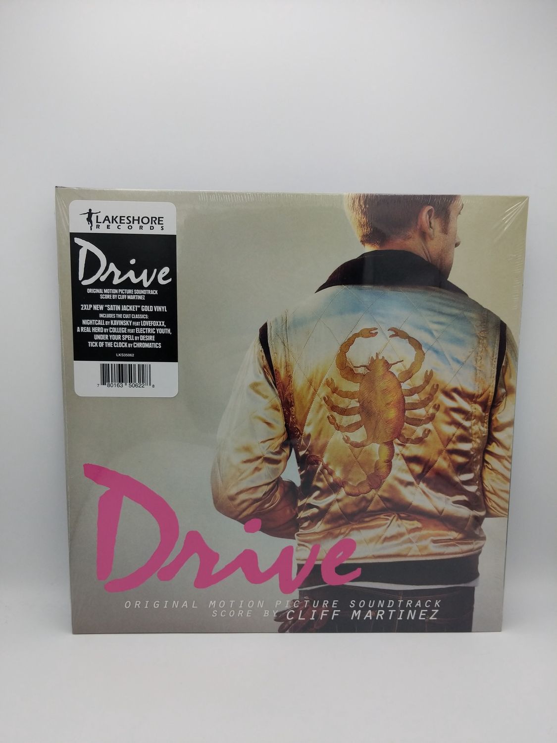 Vinyl Record Cliff Martinez Drive 2XLP Satin Jacket Gold Vinyl