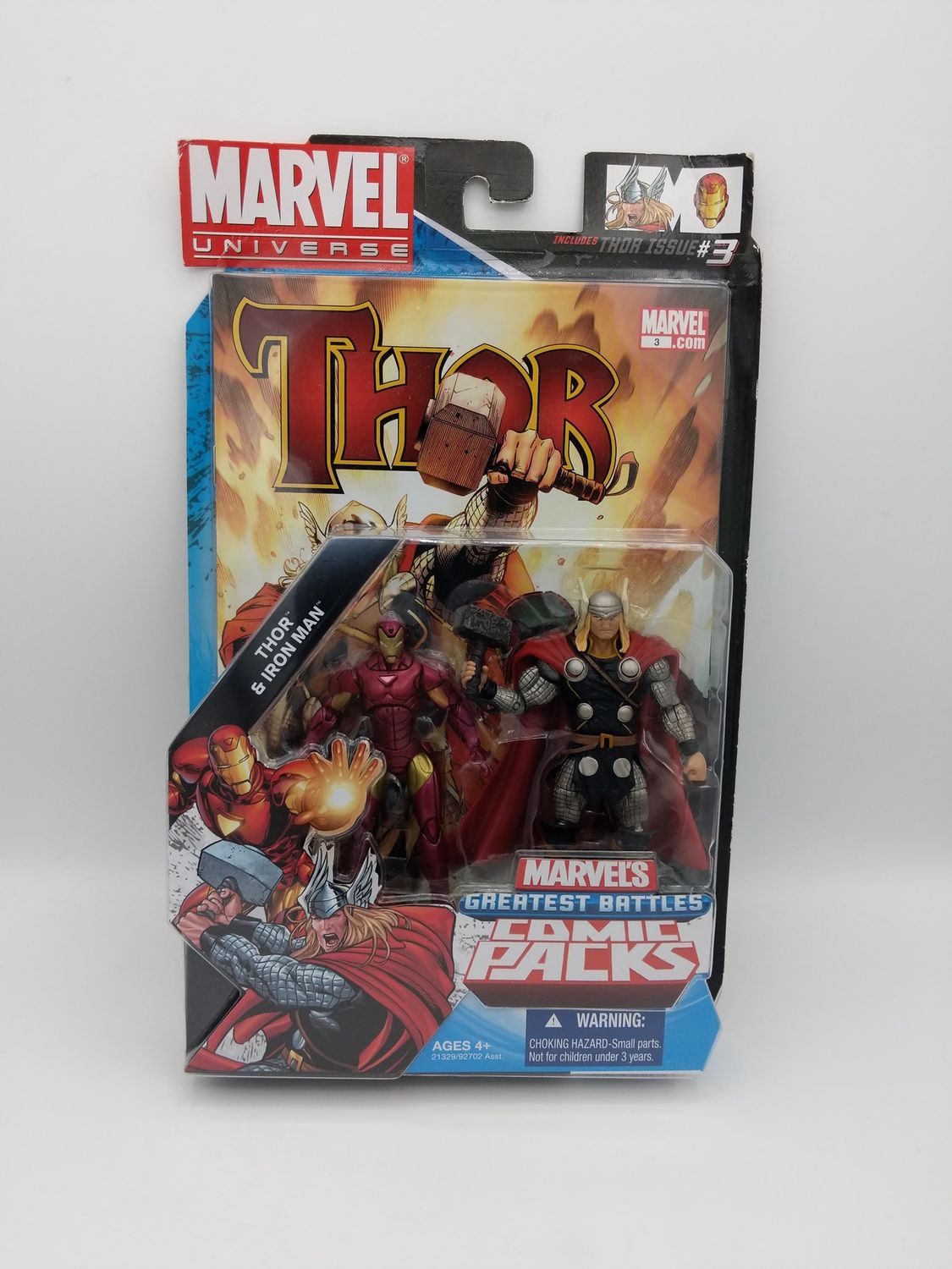 Hasbro Marvel Universe Comic Packs Thor &amp; Iron Man Figure  2009
