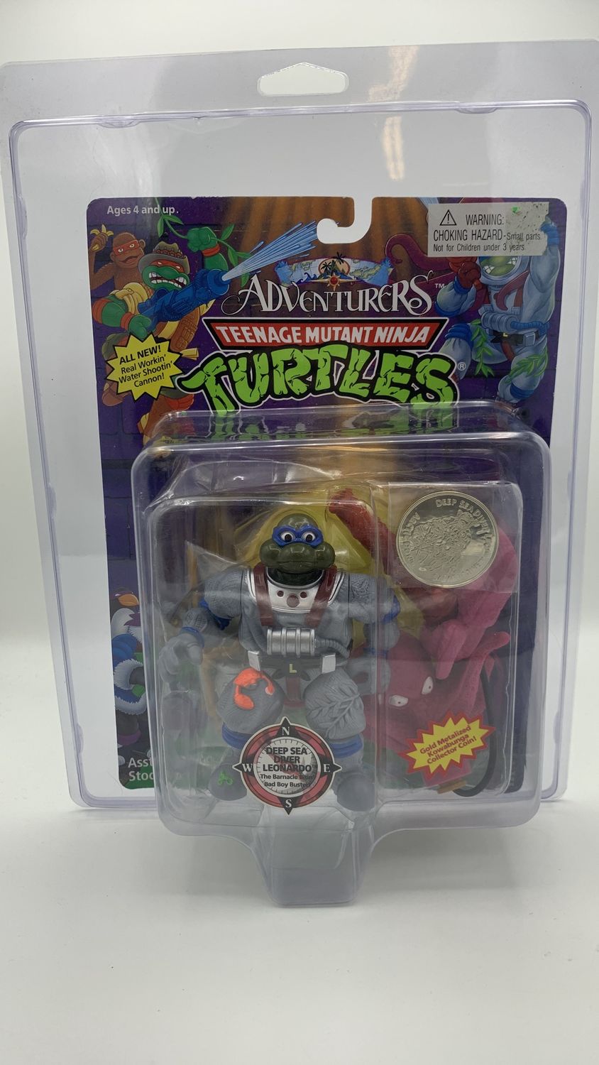 Playmates Teenage Mutant Ninja Turtles Deep Sea Diver Leonardo Vintage Figure 1994