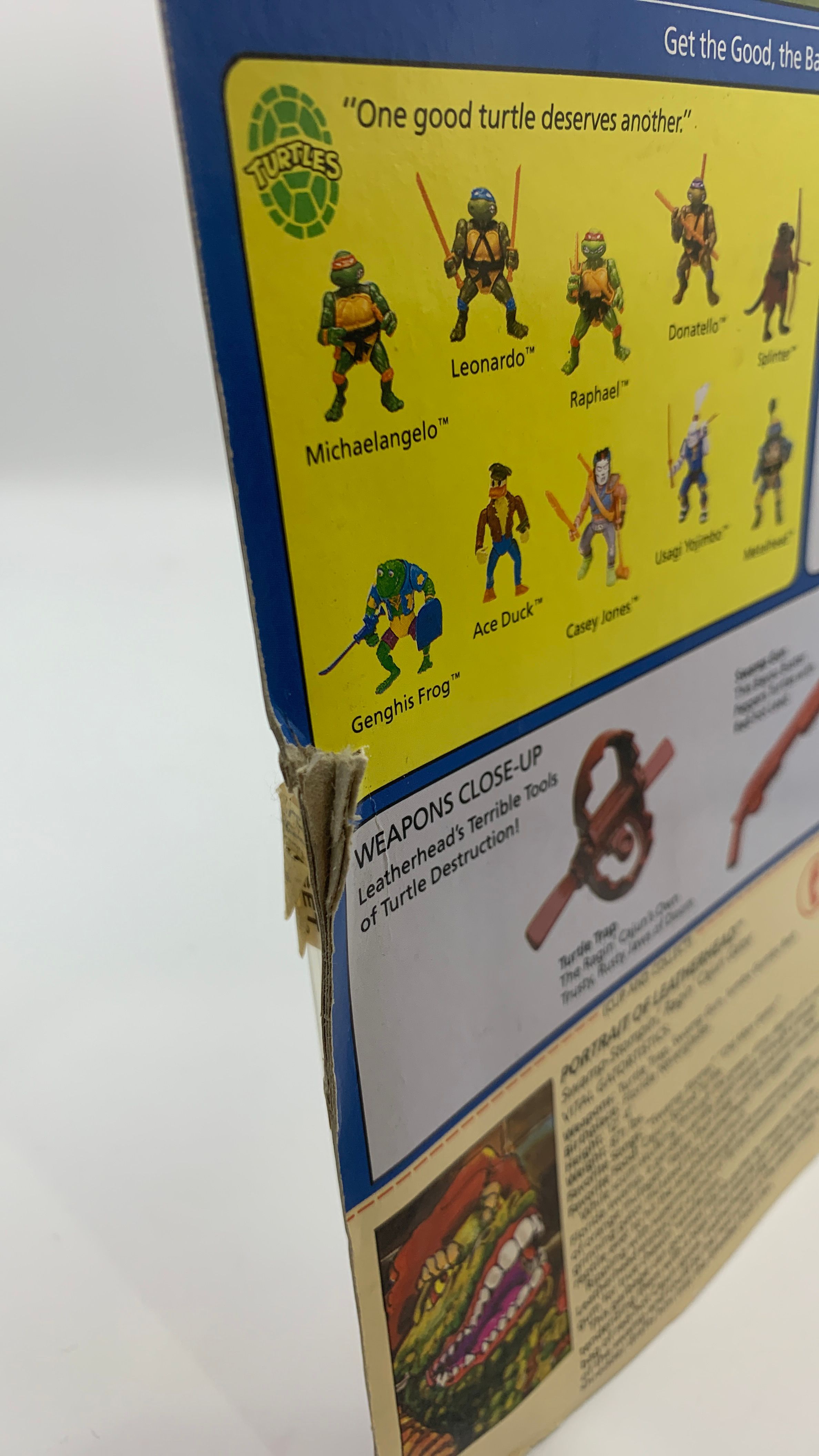 Playmates Teenage Mutant Ninja Turtles Leatherhead Vintage Figure 1989 view 5