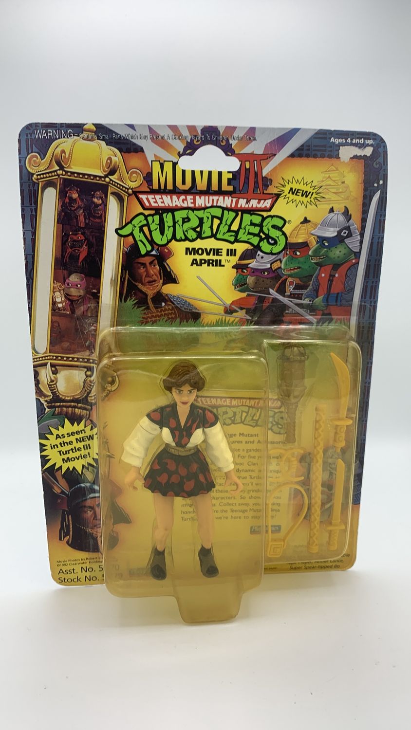 Playmates Teenage Mutant Ninja Turtles Movie lll April Vintage Figure 1992