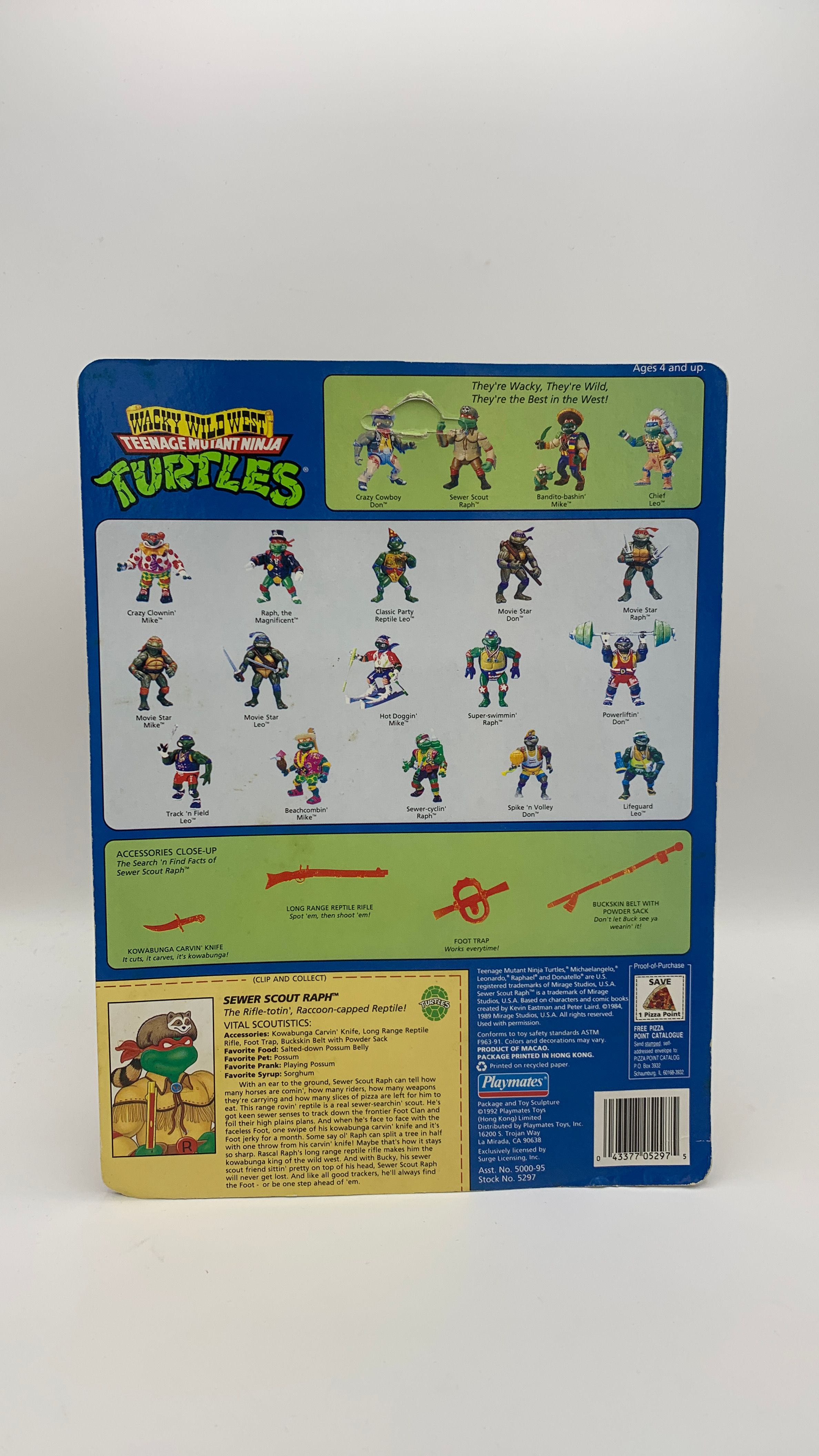 Playmates Teenage Mutant Ninja Turtles Sewer Scout Raph Vintage Figure 1992 view 8