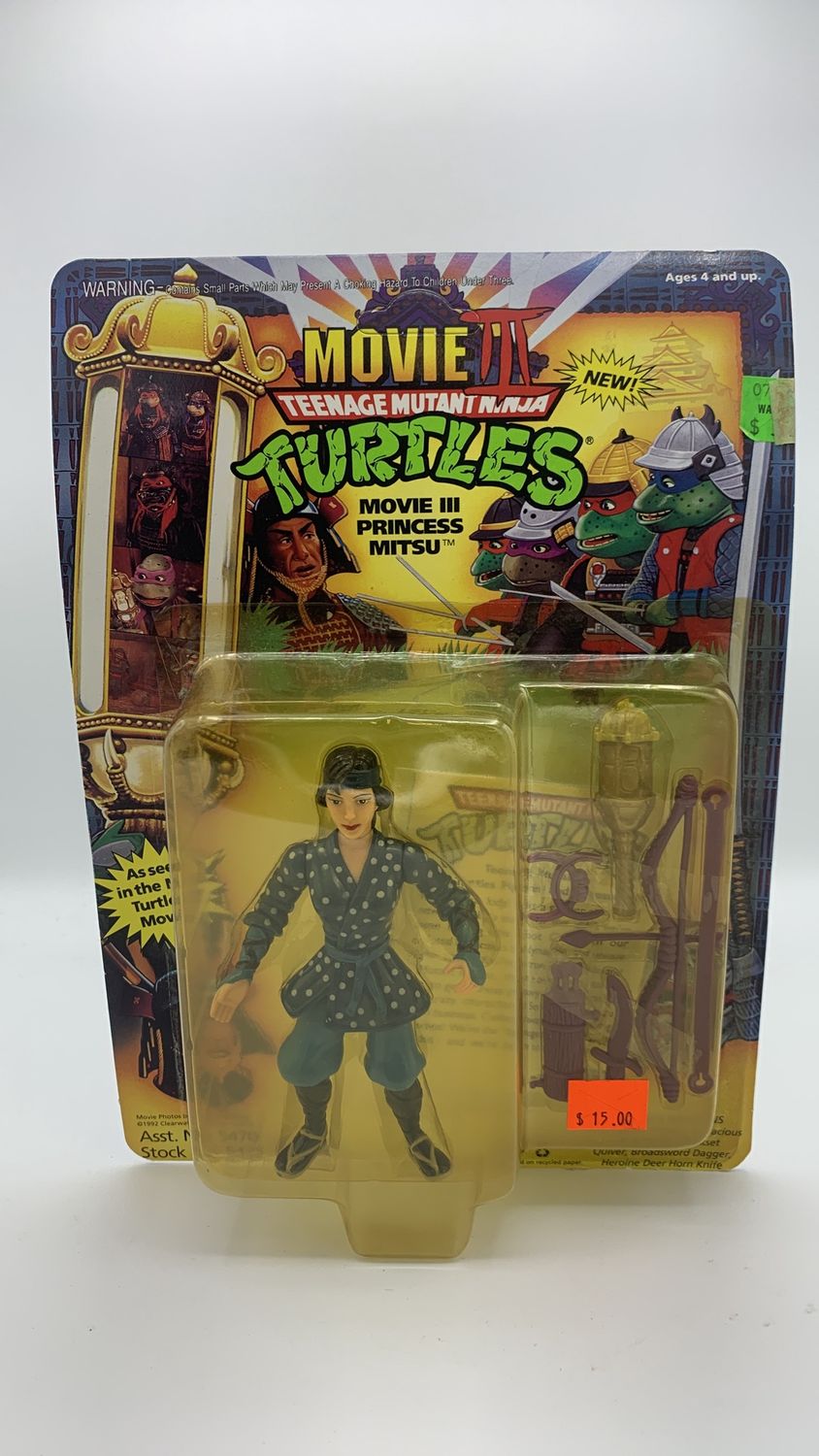 Playmates Teenage Mutant Ninja Turtles Movie lll Princess Mitsu Vintage Figure 1992
