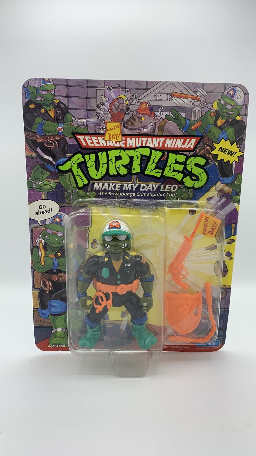Playmates Teenage Mutant Ninja Turtles Make My Day Leo Vintage Figure 1991