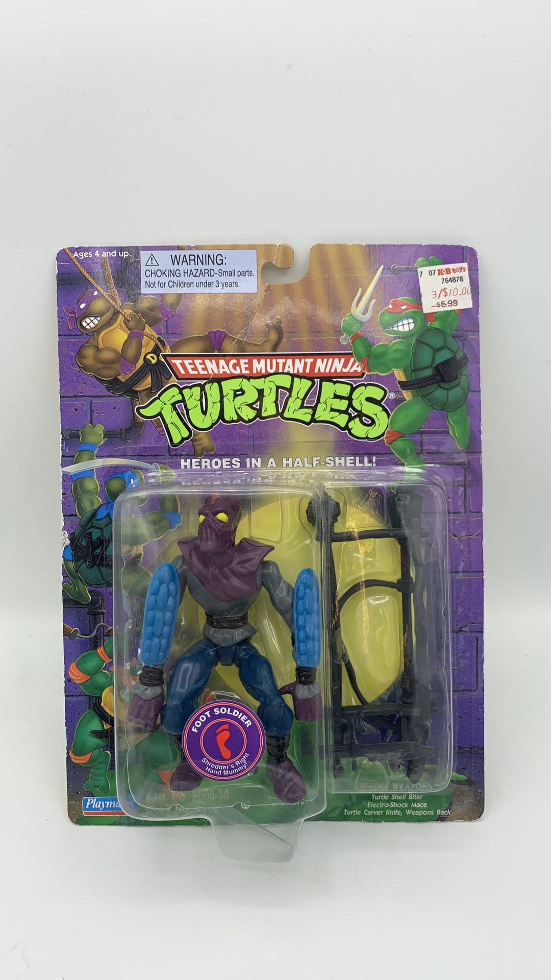 Playmates Teenage Mutant Ninja Turtles Foot Solider Vintage Figure 1995